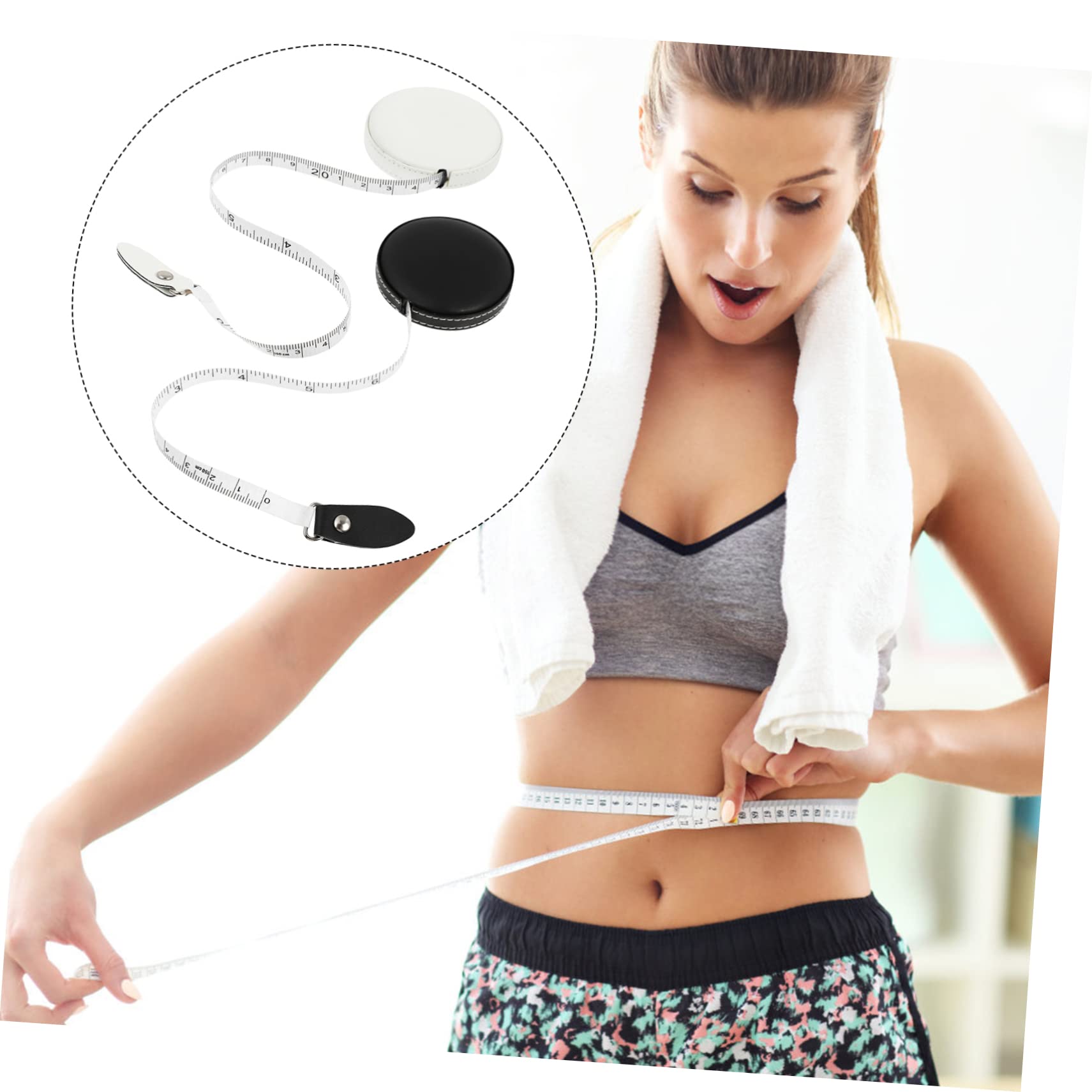 VILLCASE 2-Pack PU Leather Measuring Tape - Dual Scale Cm/Inch Body Measuring Tape for Sewing, Weight Loss & Tailoring - Perfect for Clothes, Waist & Fitness Measurements