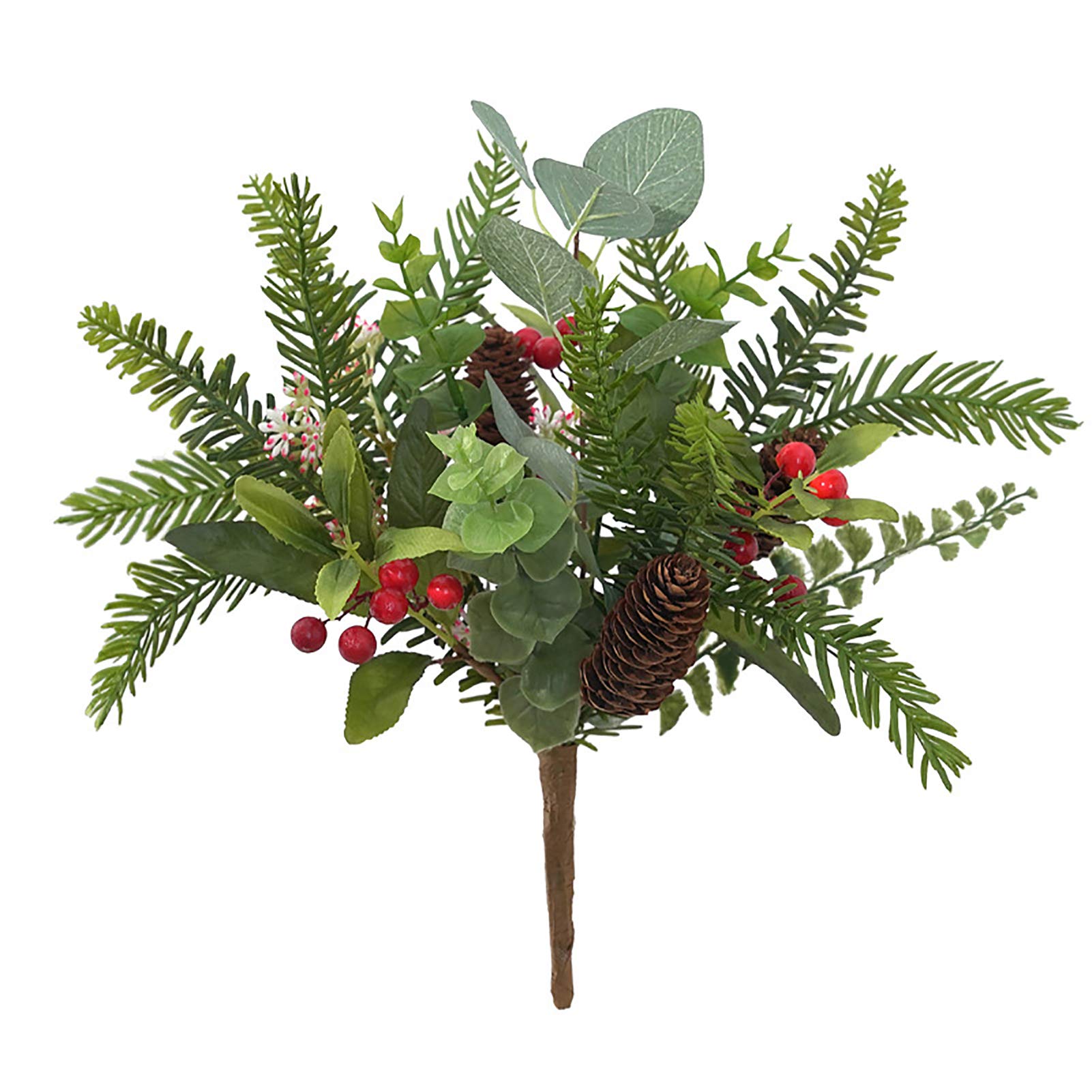 UV Resistant Artificial Plants Outdoor - Fake Plastic Flowers & Leaves for Christmas Wedding Window Decor - 1PC Realistic Home Garden Office Decoration - Perfect for Indoor & Outdoor Use