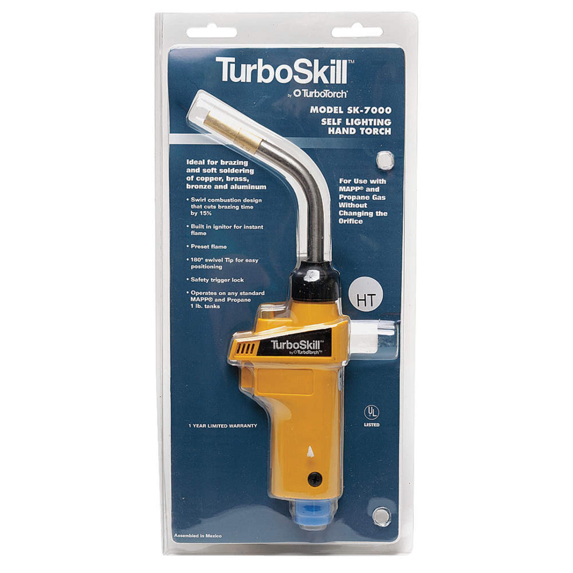 Piezo Ignition Torch with 360° Swivel Head - Perfect for Grilling, Soldering, and DIY Projects