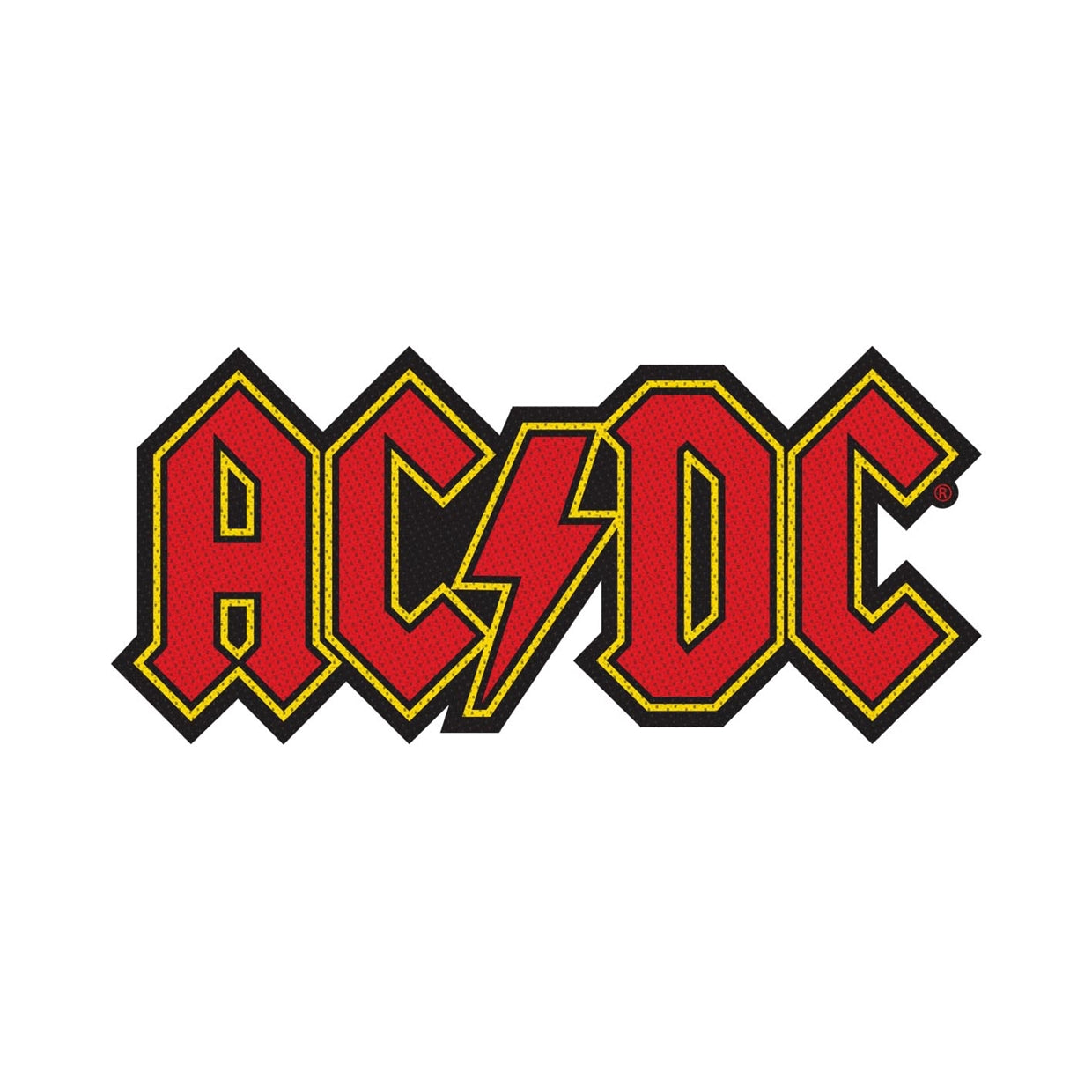 Custom AC/DC Sew On Iron On Patch - Band Logo Embroidered Patch for Jackets, Hats & Backpacks - Perfect for Rock Music Fans & DIY Clothing Projects