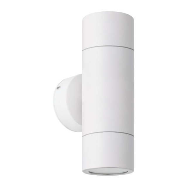 Eglo Fremantle Outdoor Wall Light - White Up/Down Lighting for Patio, Garden, and Entryway - Weatherproof Exterior Sconce for Home & Commercial Use