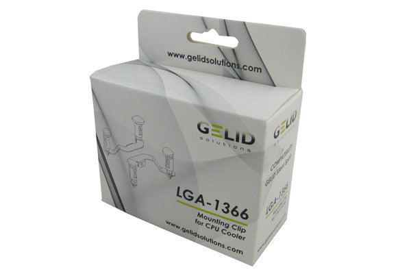 Gelid LGA 1366 CPU Cooler Mounting Clip - Replacement Bracket for Intel Socket 1366 Processors - Perfect for PC Builds & Cooling System Upgrades