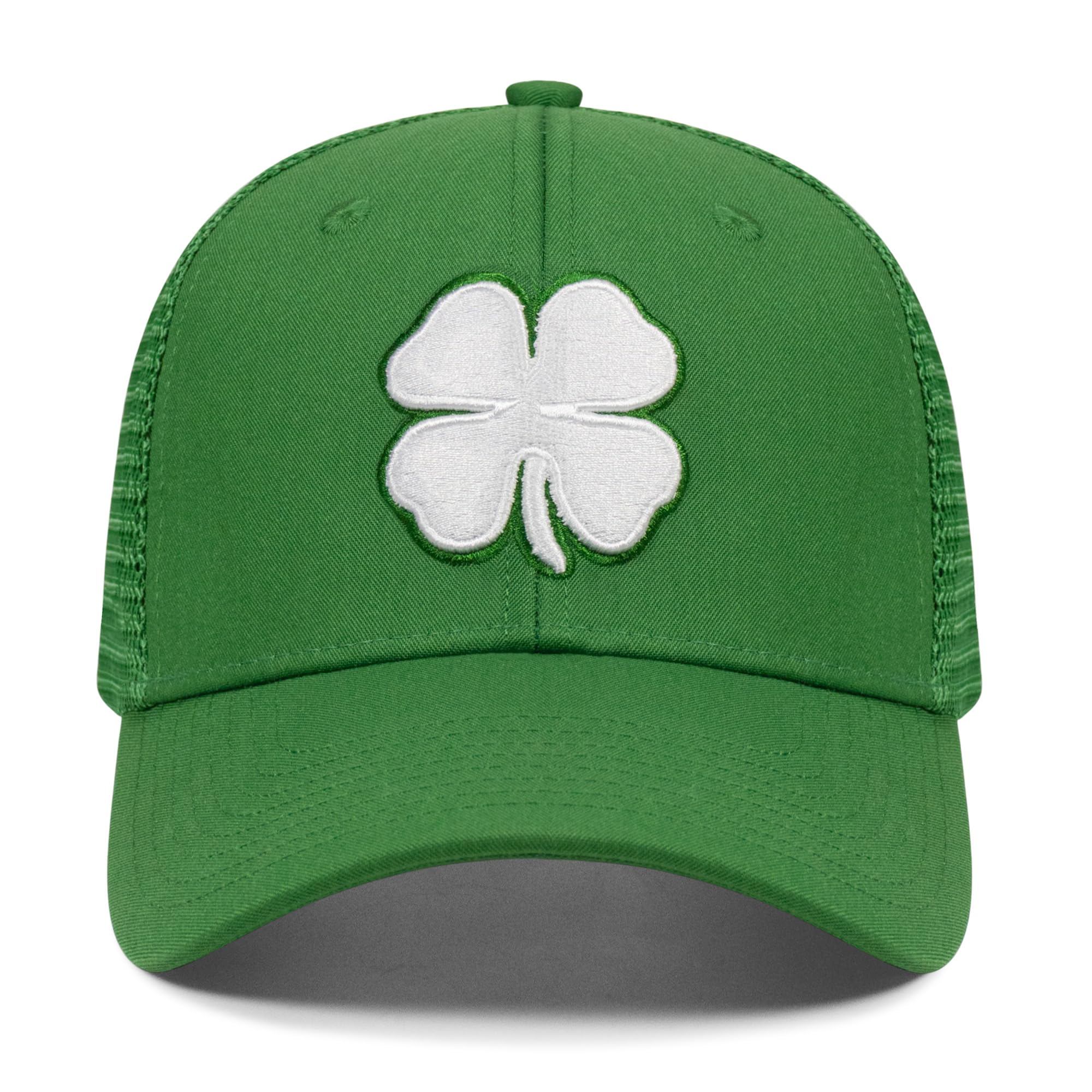 Stylish Clover Hats for Men & Women - Black 4-Leaf Lucky Golf & Baseball Cap - Perfect for Golfing, Outdoor Sports & Everyday Fashion