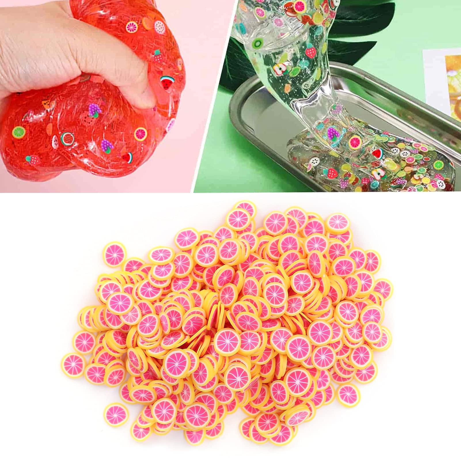 Fruit-Shaped Nail Slice Decorations - Unique Red Heart Pomelo Design for Carnival, Party & Festival Fun | DIY Nail Art Accessories for Special Events & Celebrations