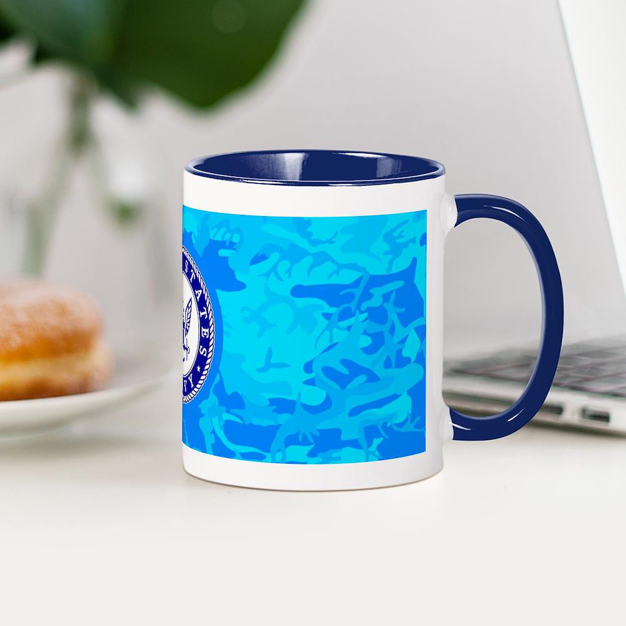 US Navy 11 oz (325 ml) Ceramic Coffee Mug - Perfect for Military Gifts, Office Use & Home Decor | CafePress