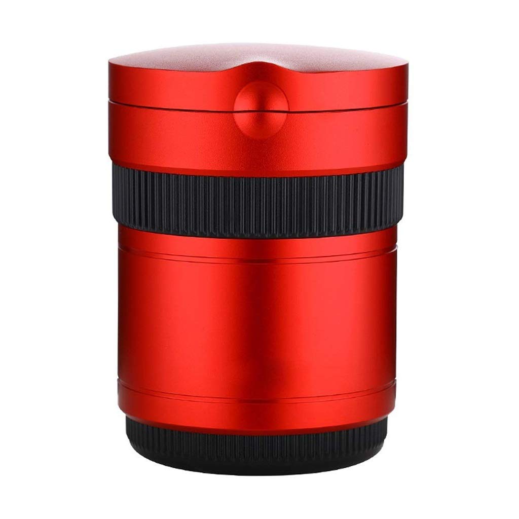 WSZJJ Portable Car Ashtray with LED Light - Smokeless Cigarette Ashtray Cup Holder for Cars - Auto Accessories (Red) | Perfect for Road Trips, Commuting & Smoke-Free Vehicles