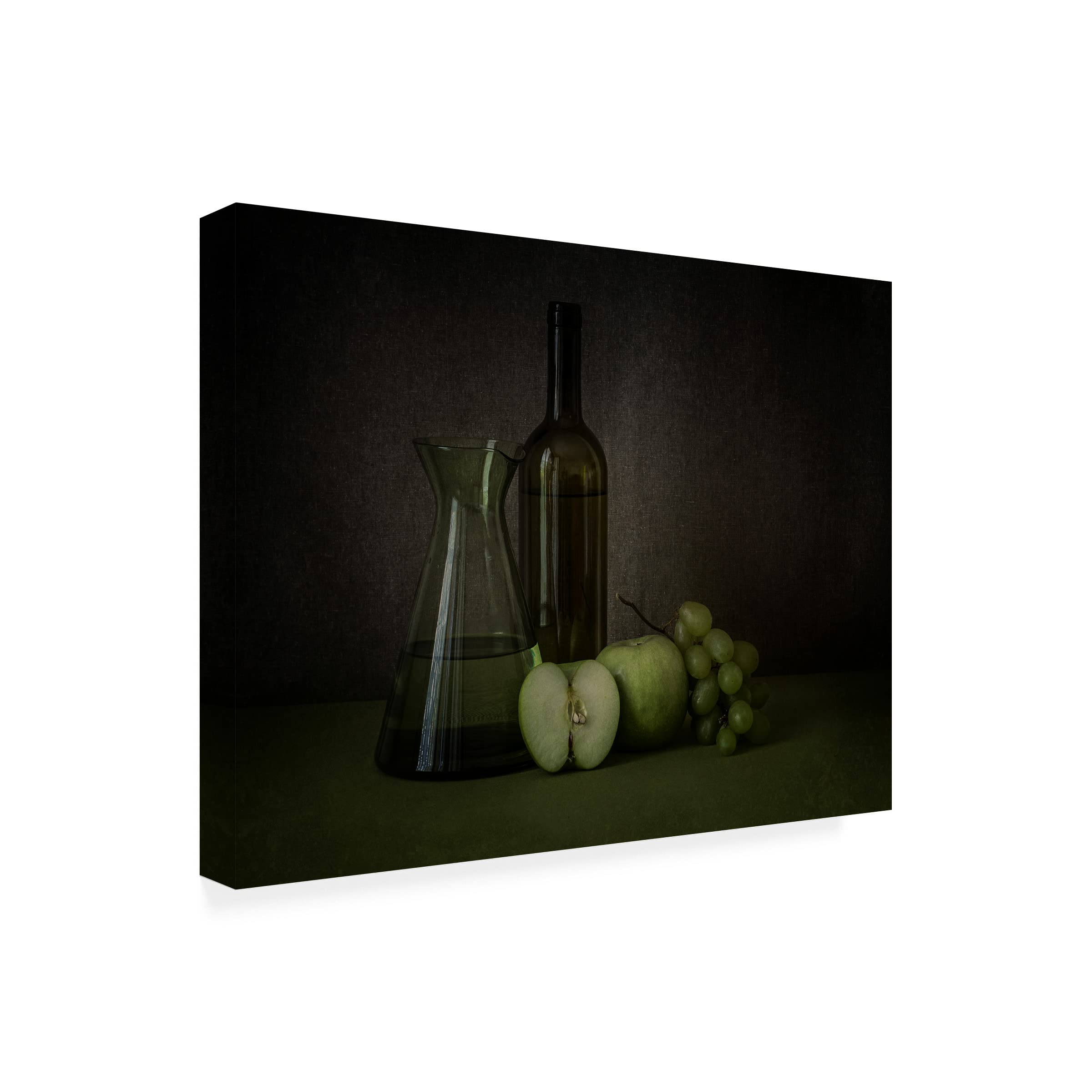 Trademark Fine Art 'Green' Canvas Art by Lenka - Modern Abstract Wall Decor for Living Room, Bedroom & Office - Perfect for Home & Office Decor