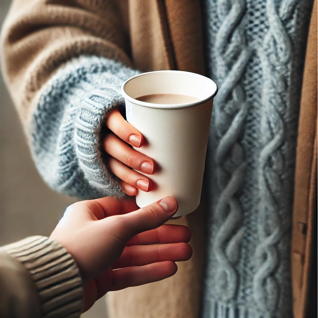 50 Pack 9 oz Disposable Paper Coffee Cups - Hot & Cold Drink Cups for Water, Juice, Tea - Perfect for Office, Party, Wedding, Cafe - Eco-Friendly & Leak-Proof - Great for Daily Use, Events & Catering