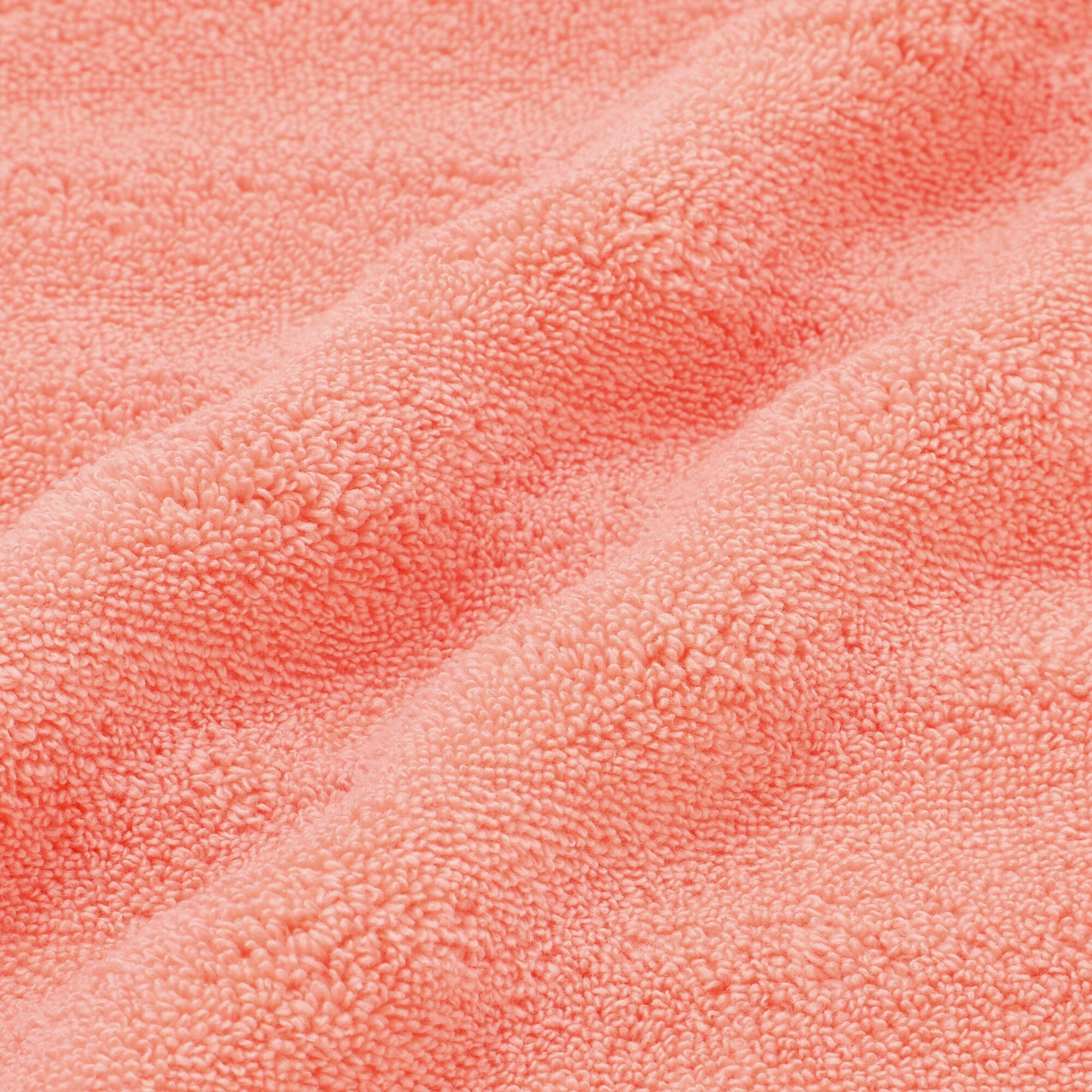 Antibacterial & Deodorizing Fluffy Wave Face Towel - Soft & Absorbent Orange Microfiber Towel for Skincare, Makeup Removal & Gym Use