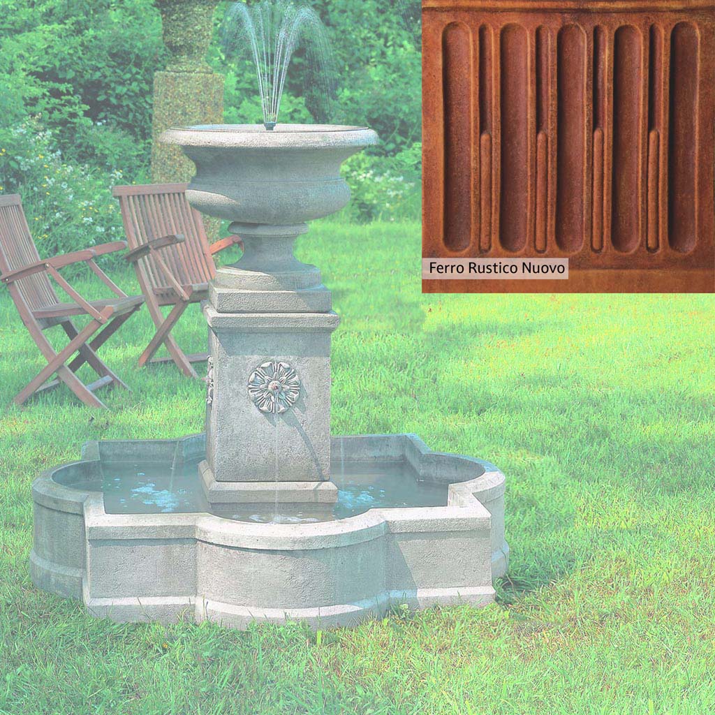 Campania International Palazzo Urn Fountain - Classic Outdoor Garden Water Fountain for Patio, Yard & Landscape Decor | Perfect for Mediterranean & Italian Style Gardens