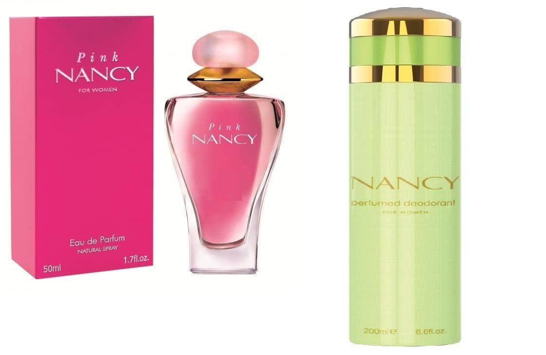 NIMAL Pink Nancy Women's Perfume & Green Nancy Deodorant Set - Long Lasting Floral Fragrance for Women, Imported from UAE | Perfect for Daily Wear, Office, Date Night & Special Occasions