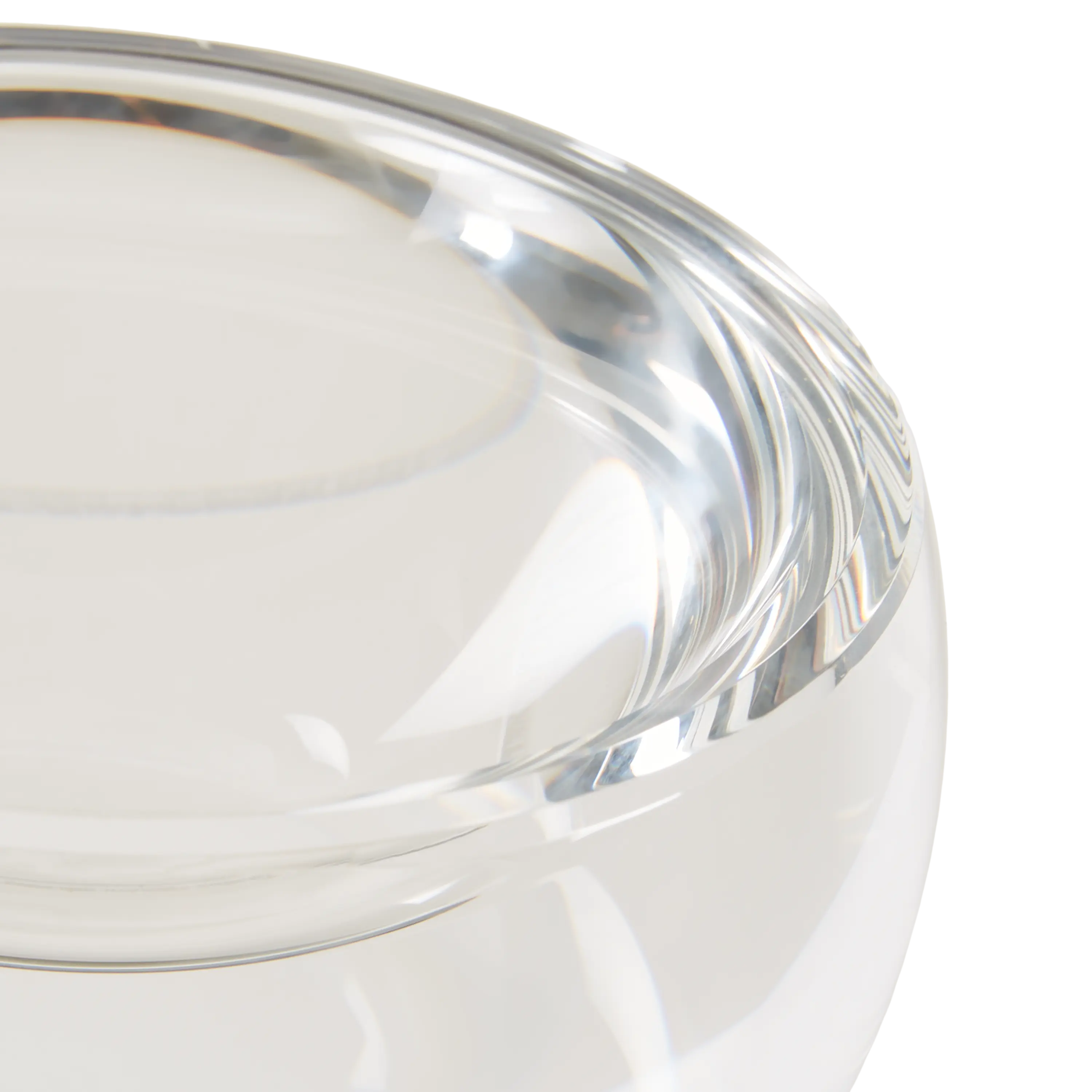 Premium Crystal Sphere Bowl - Elegant Glass Decorative Bowl for Home Decor, Centerpiece, Gift & Feng Shui - Perfect for Living Room, Dining Table & Office Display