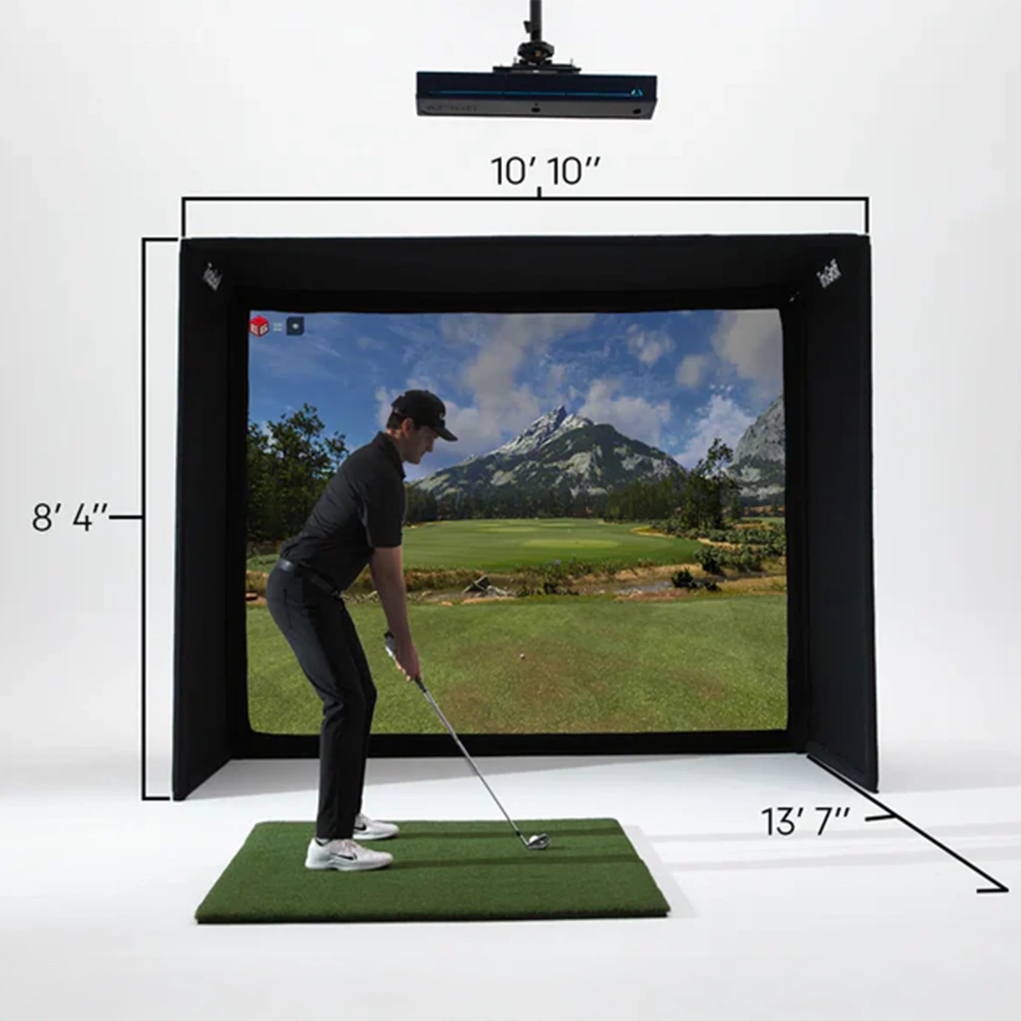 TruGolf Starter 10 + MultiSport Portable Golf Simulator for Home & Indoor Practice - Perfect for Golf Enthusiasts & Multi-Sport Training