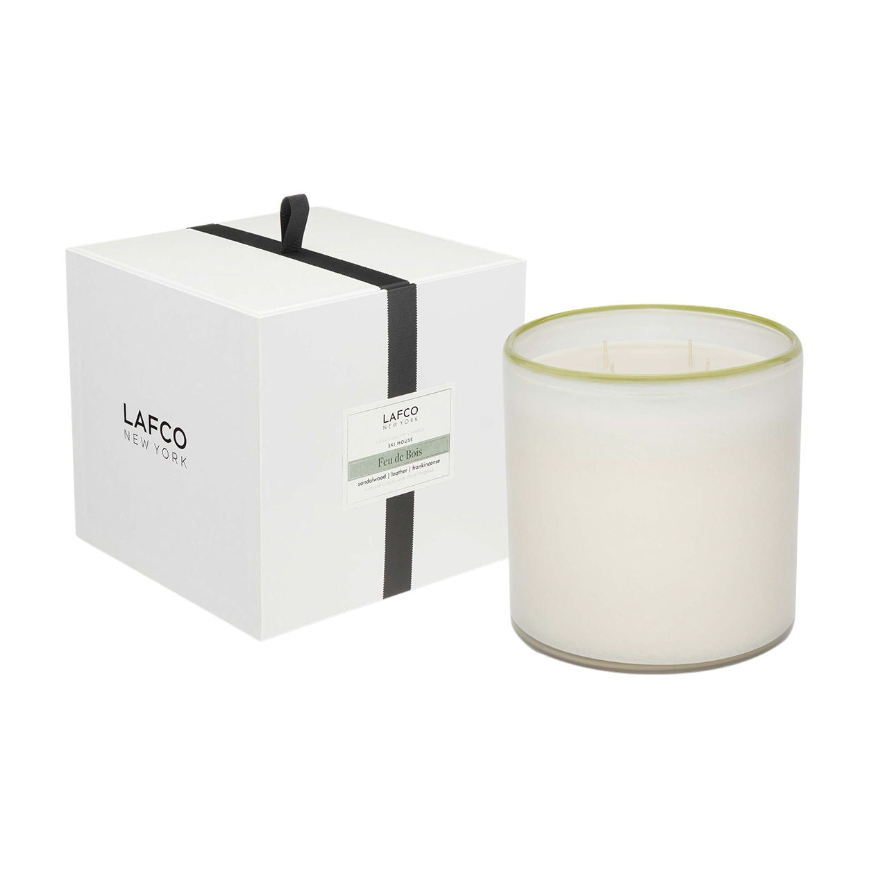 Feu de Bois Scented Candle - Premium Wood Fire Aroma Soy Wax Candle for Home, Relaxation & Romantic Ambiance