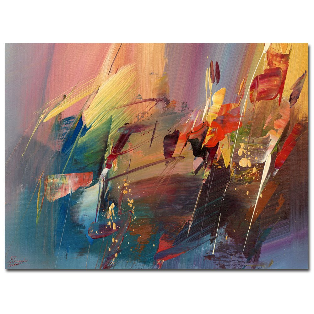 Ricardo Tapia Garden Canvas Art Print - Handmade Floral Wall Decor for Living Room, Bedroom & Office - Trademark Fine Art Collection
