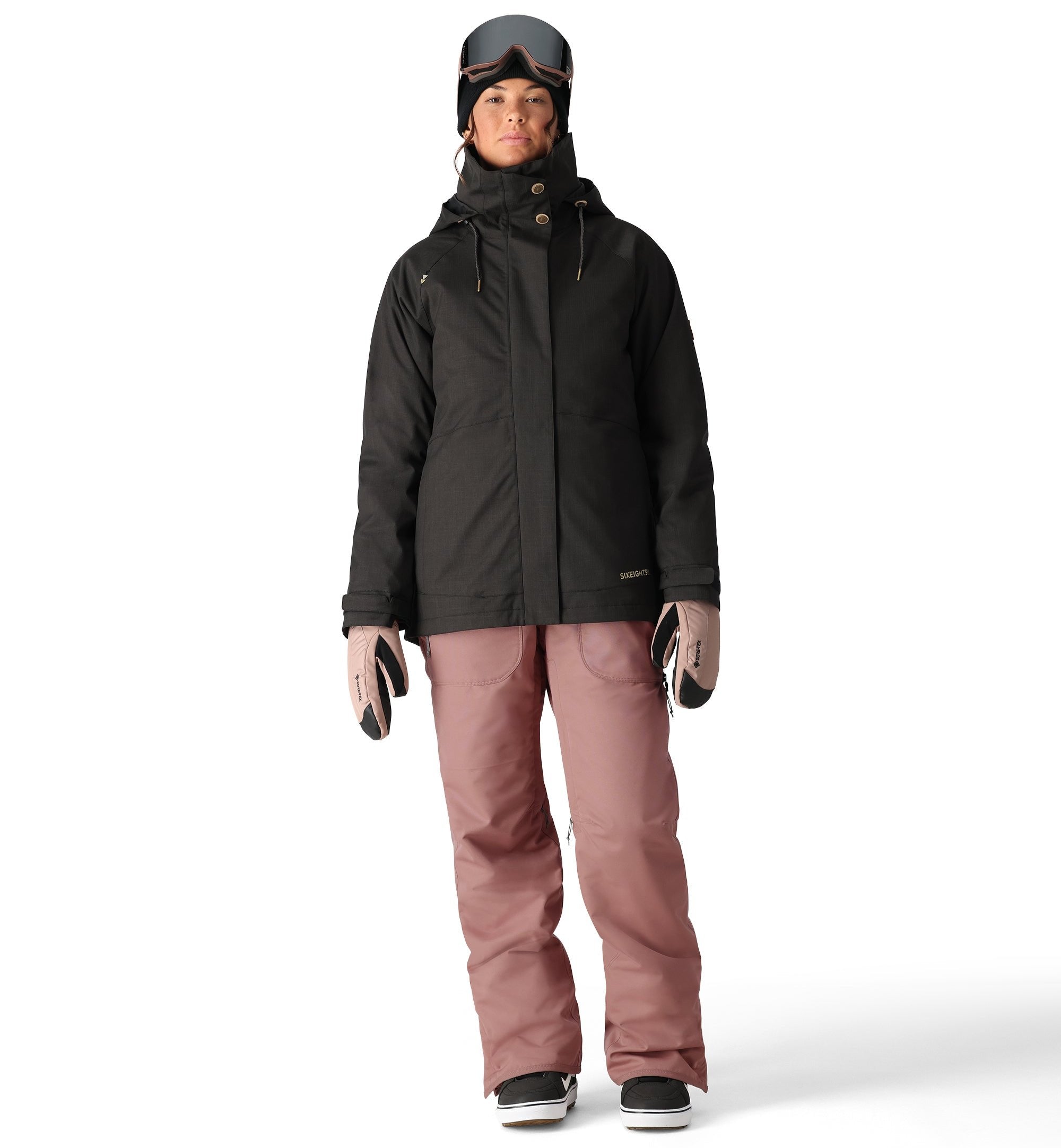 686 Women's Black Magic Insulated Bib Snow Pants 2025 - Waterproof Winter Ski Bib Overalls for Snowboarding, Skiing & Cold Weather Activities