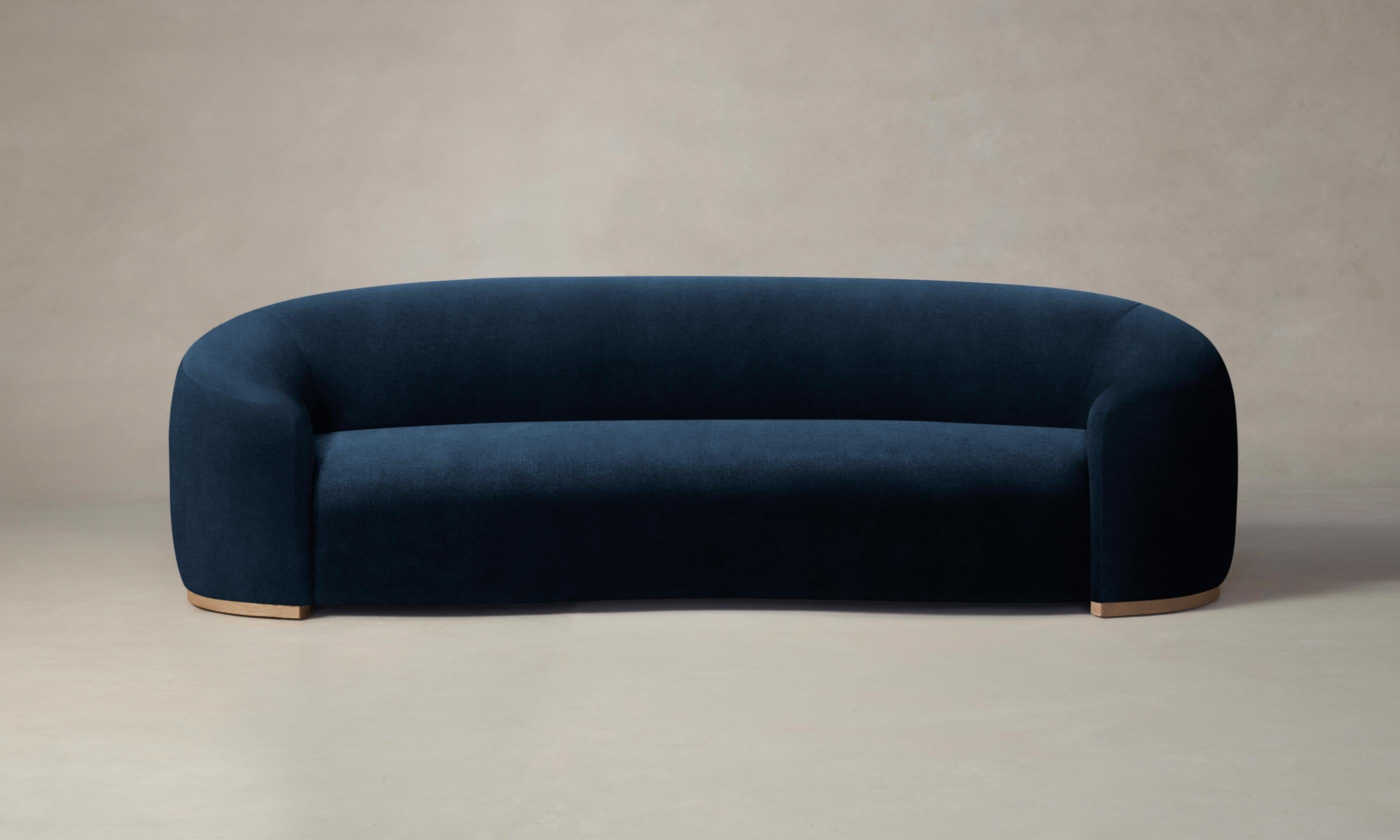 Luxury Chelsea Sofa - Performance Velvet Upholstery in Sapphire Blue | Modern Living Room Furniture for Home & Office Decor