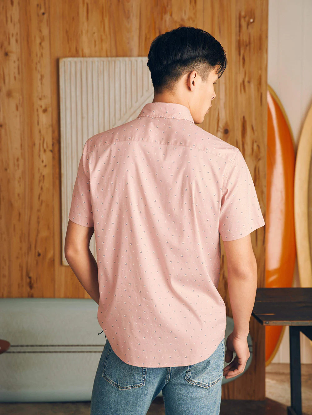 FAHERTY Short Sleeve Movement Shirt for Men - Lightweight, Breathable & Comfortable - Perfect for Travel, Hiking & Outdoor Adventures