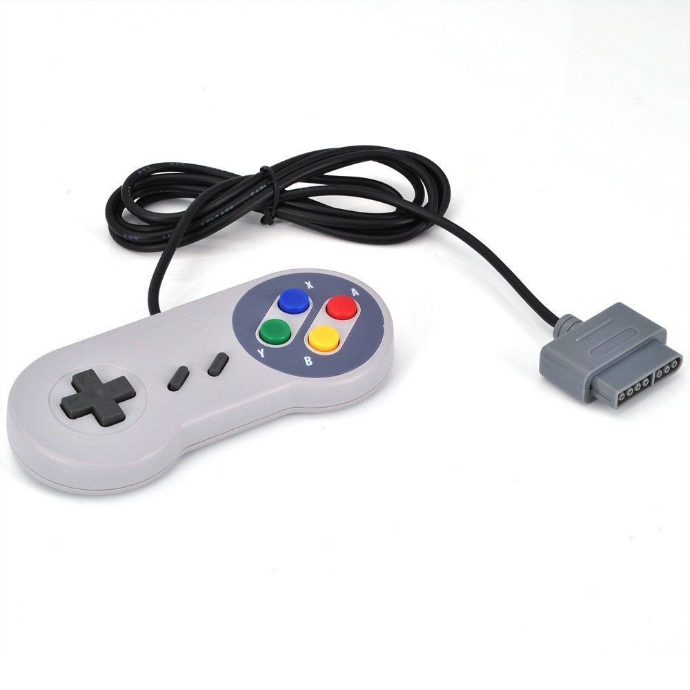 2 Pack SNES Controller - Wireless Gamepad Compatible with Super Nintendo & SNES Classic - Perfect for Retro Gaming & Multiplayer Sessions