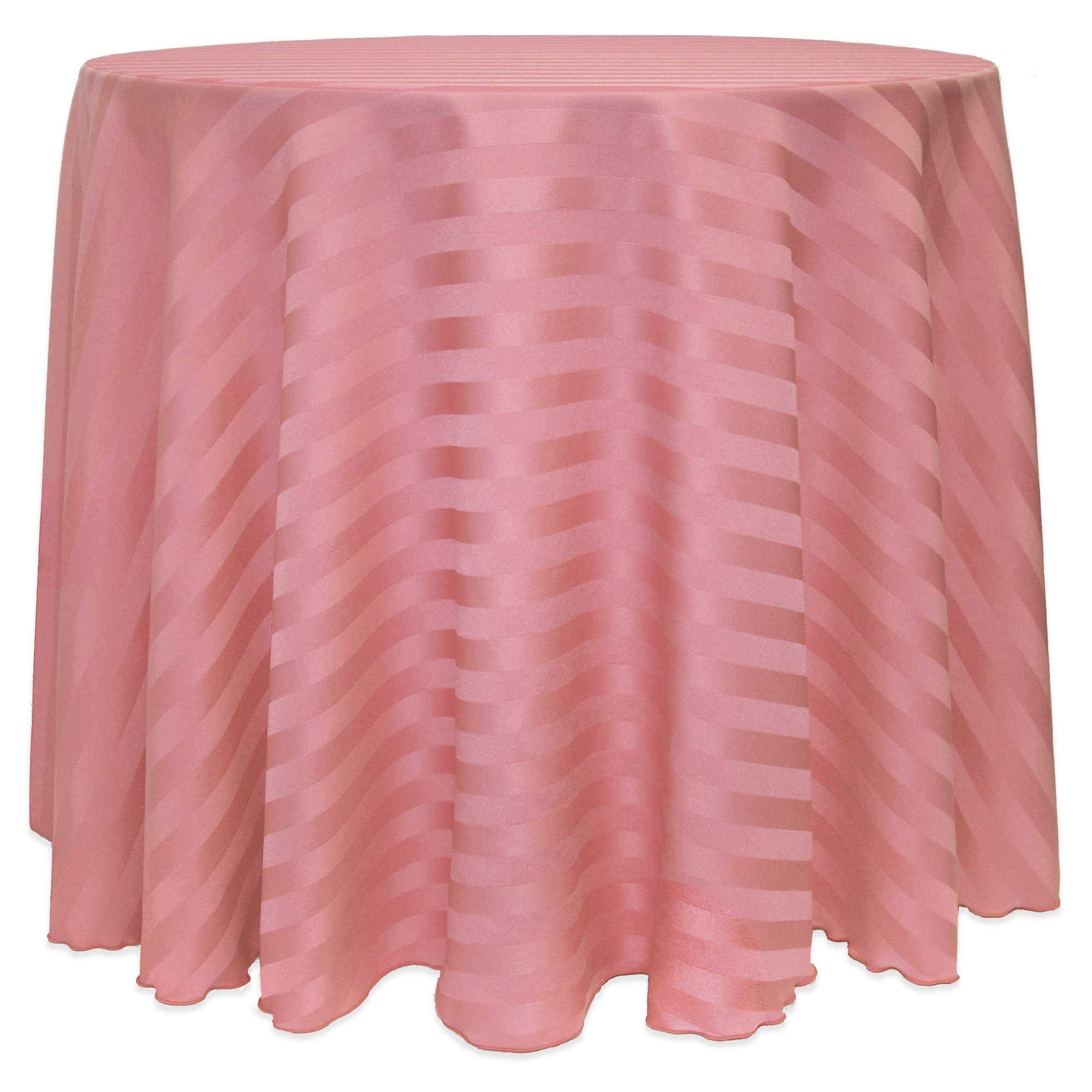Satin Stripe Round Tablecloth 84