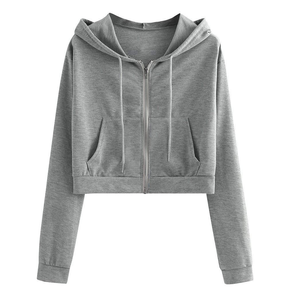 POTO Women's Letter Print Sweatshirt - Crop Top Hoodie with Long Sleeves | Fashion Pullover for Teen Girls | Casual Wear, Street Style & College Outfits