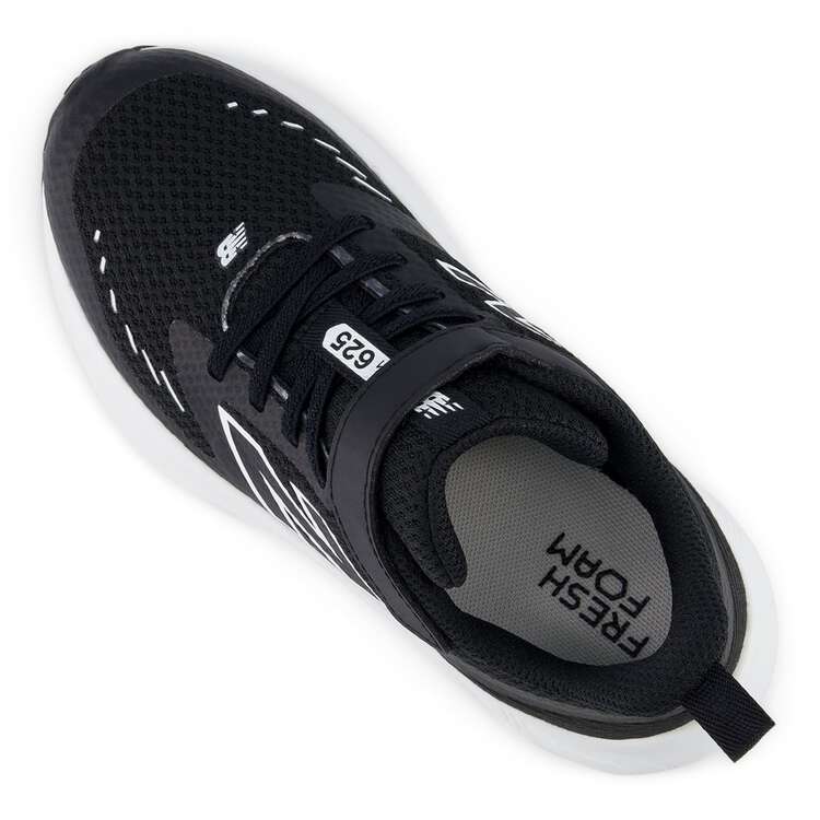 New Balance Kids' Fresh Foam 625 Black/White Running Shoes - Lightweight & Comfortable for School, Play & Sports Activities