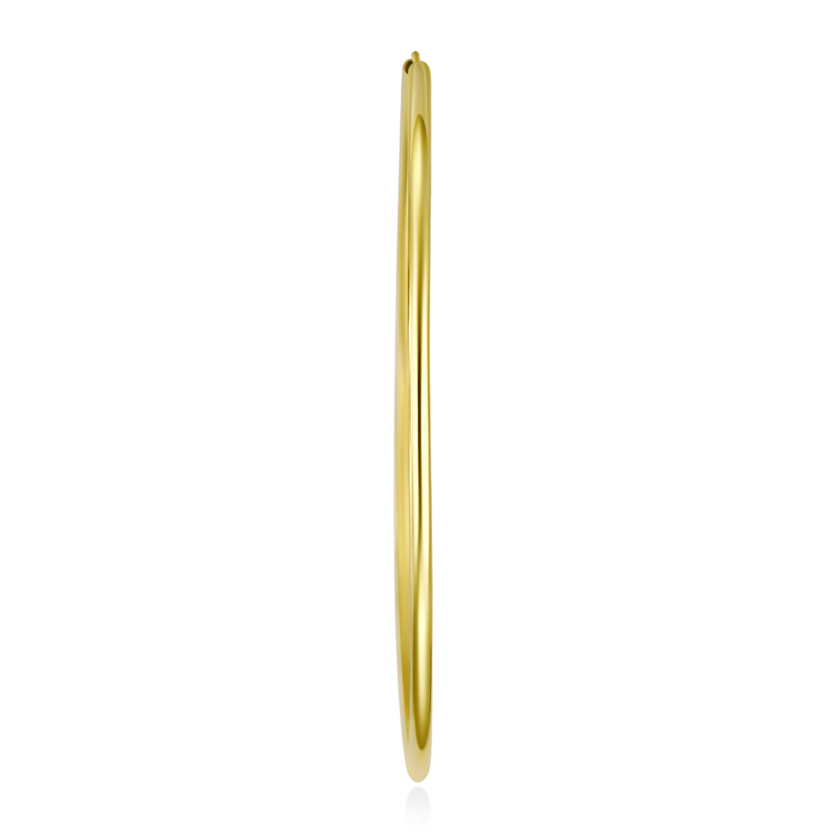 14K Yellow Gold 2mm Thin Endless Hoop Earrings for Women - 9 Size Options (14mm-30mm) | Minimalist Everyday Jewelry, Perfect for Work, Date Night & Gifts