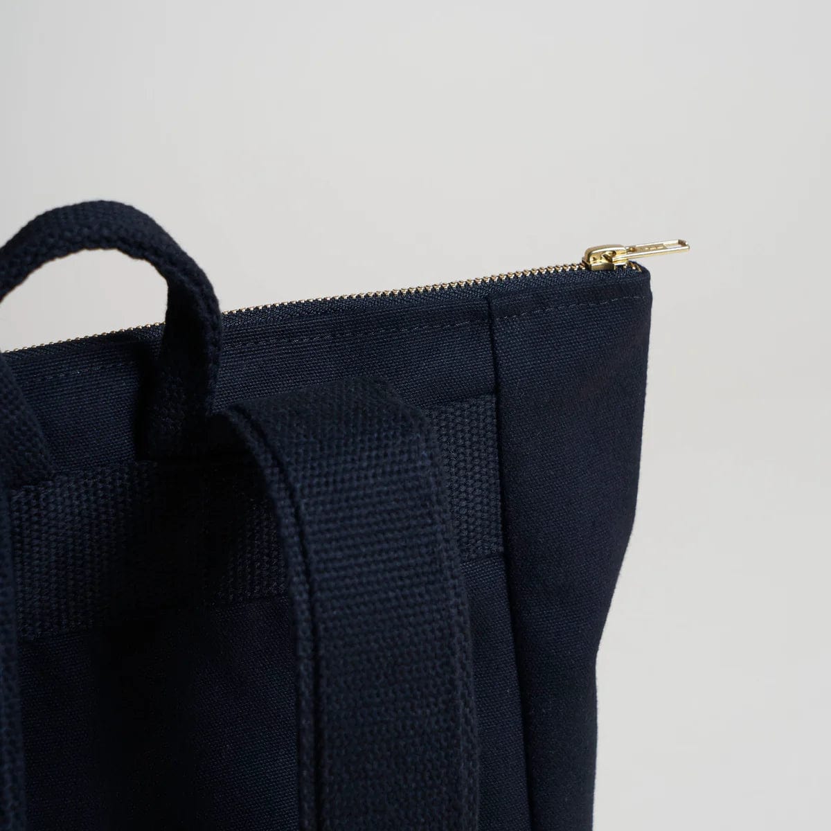 Natural Cotton Canvas Simple Backpack for Women & Men - Lightweight Laptop Backpack with Adjustable Straps | Night Black | Perfect for School, Travel & Daily Commute
