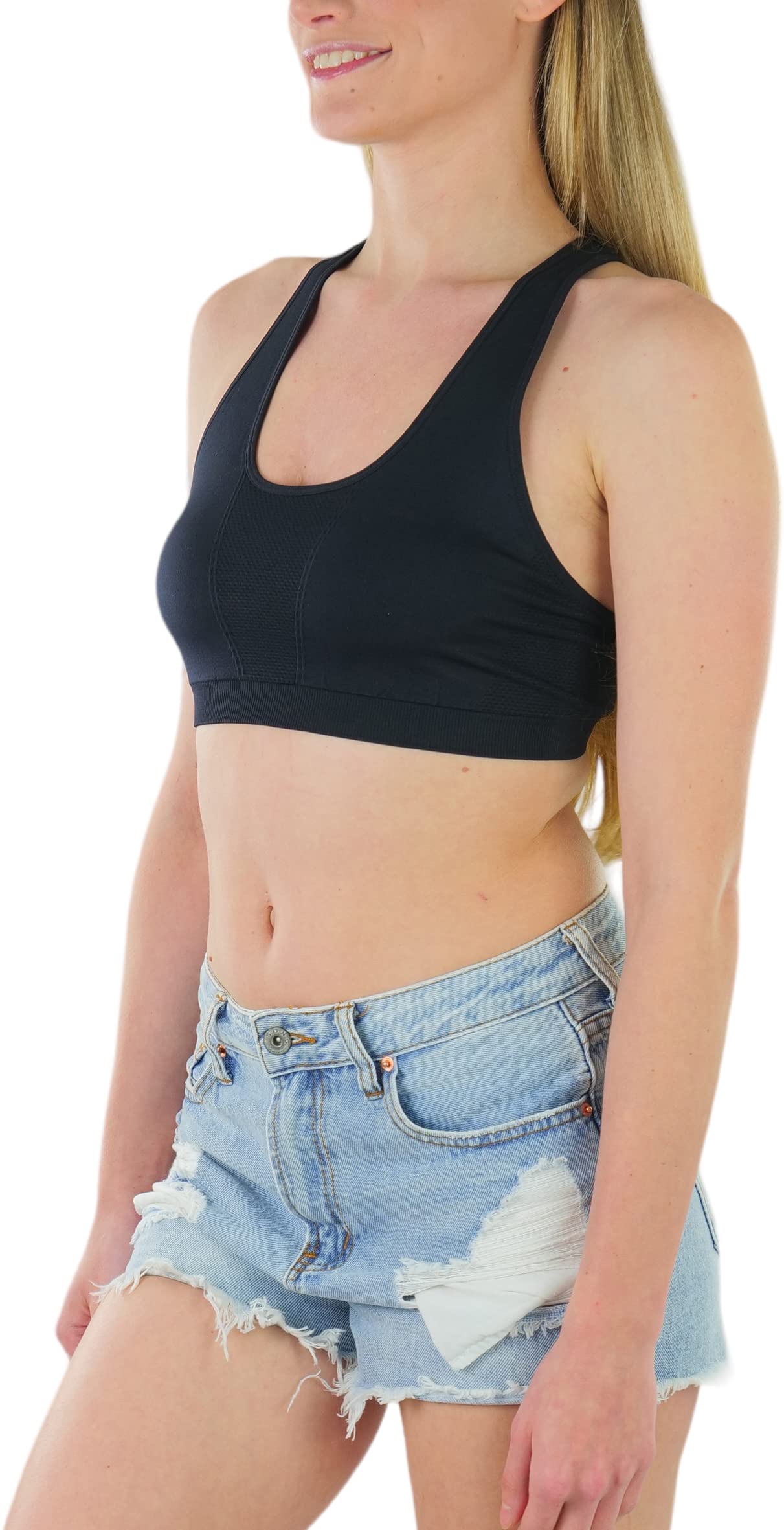 ToBeInStyle Women’s Seamless Wire-Free Sports Bras & Bralettes - Supportive Comfort for Yoga, Gym & Everyday Wear