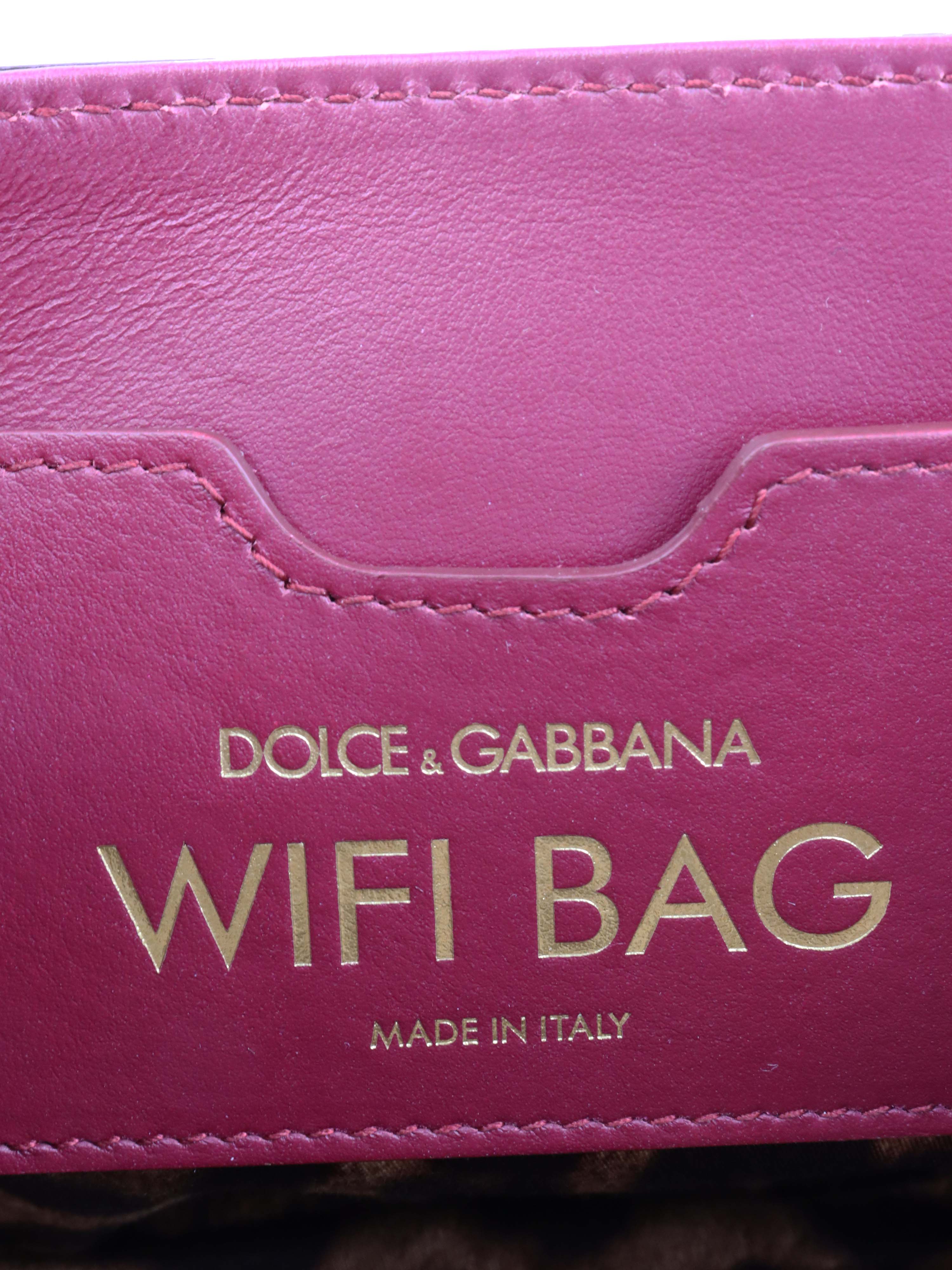 Dolce & Gabbana Burgundy Leather Chain Shoulder Bag for Women - Luxury Designer Crossbody Purse for Evening Parties, Date Night & Special Occasions