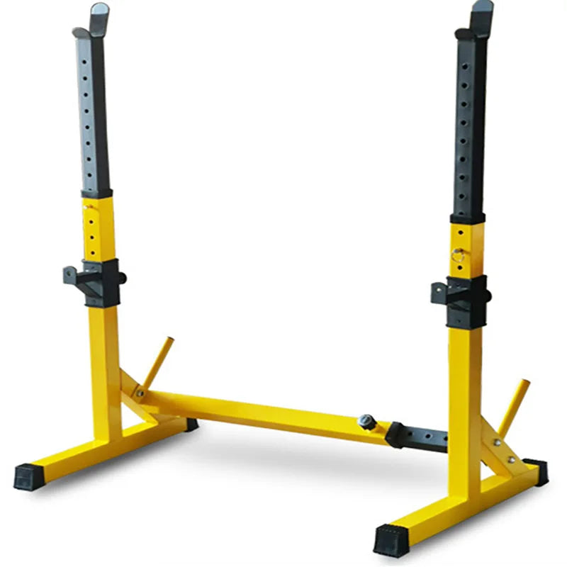 Heavy Duty One Piece Barbell Squat Rack Stand - Adjustable Steel Power Rack for Weightlifting & Strength Training - Perfect for Home Gym, CrossFit & Powerlifting Workouts