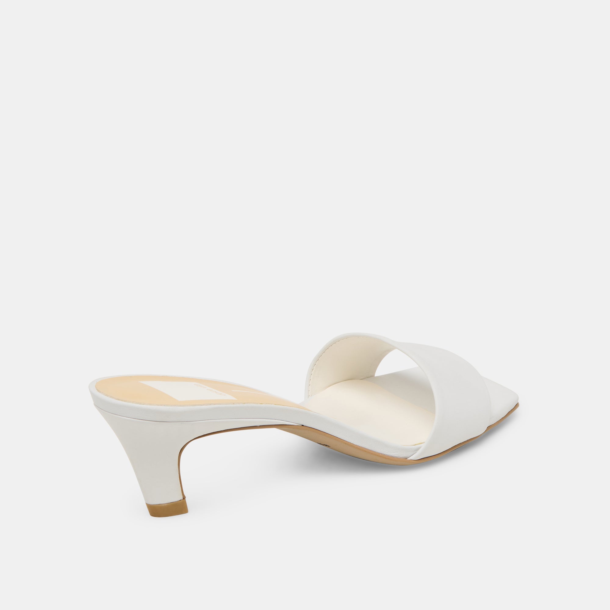 REXA HEELS Women's True White Leather High Heels - Elegant & Comfortable Dress Shoes for Weddings, Parties & Office Wear