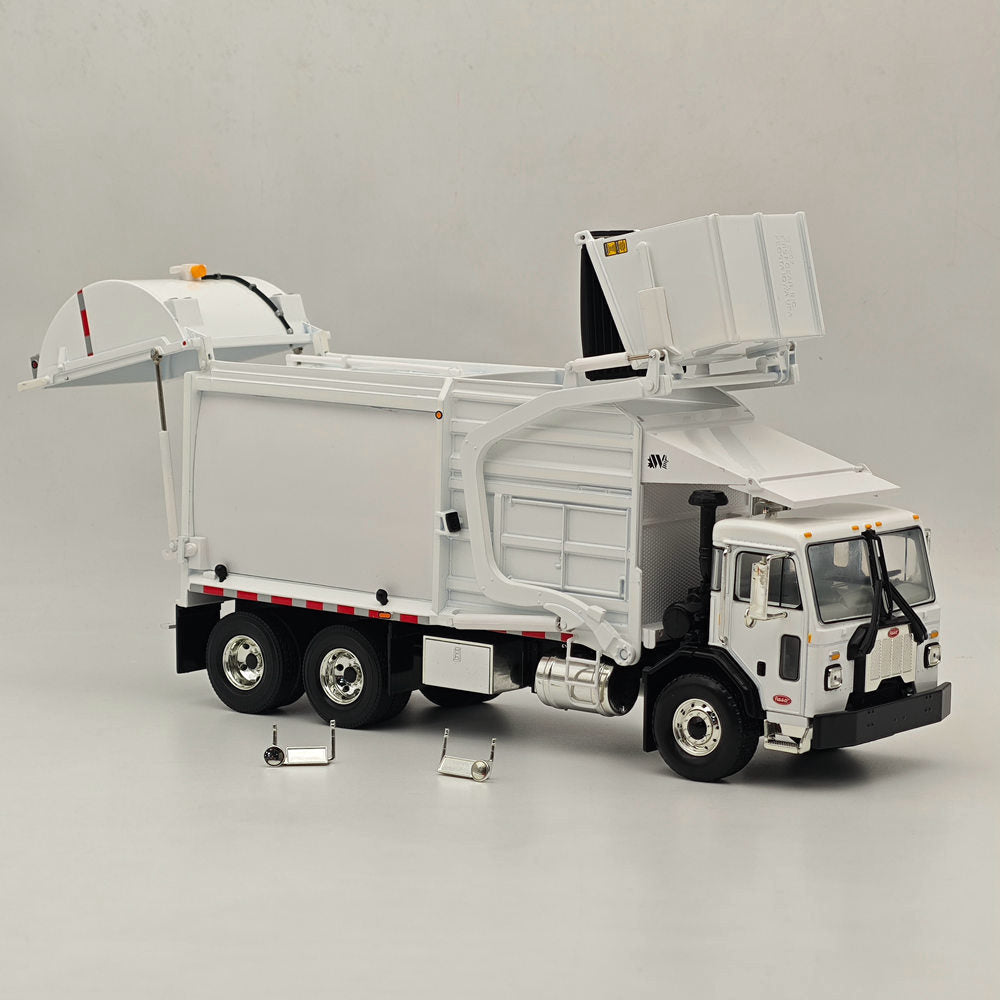 1/34 Scale FIRST GEAR Peterbilt 520 with Wittke Front End Load Refuse Truck Diecast Metal Replica Model - Collectible Toy for Truck Enthusiasts & Display Scenes
