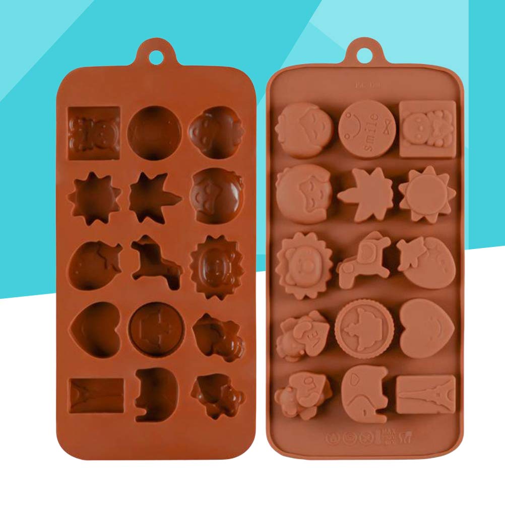 15-Piece Silicone Bakeware Set - Non-Stick Cake Molds, Candy Molds & Baking Molds for Cupcakes, Chocolate, Soap Making - BPA Free, Dishwasher Safe - Perfect for Home Baking, Party Treats & DIY Crafts