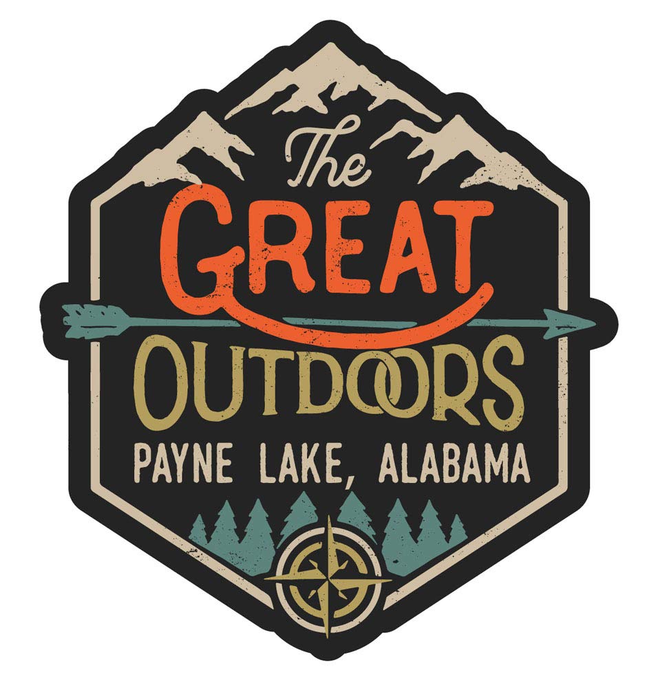 Payne Lake Alabama The Great Outdoors Design 4-Inch Fridge Magnet - Perfect for Refrigerators, Lockers & Office Decor - Great Gift for Nature Lovers & Travel Enthusiasts