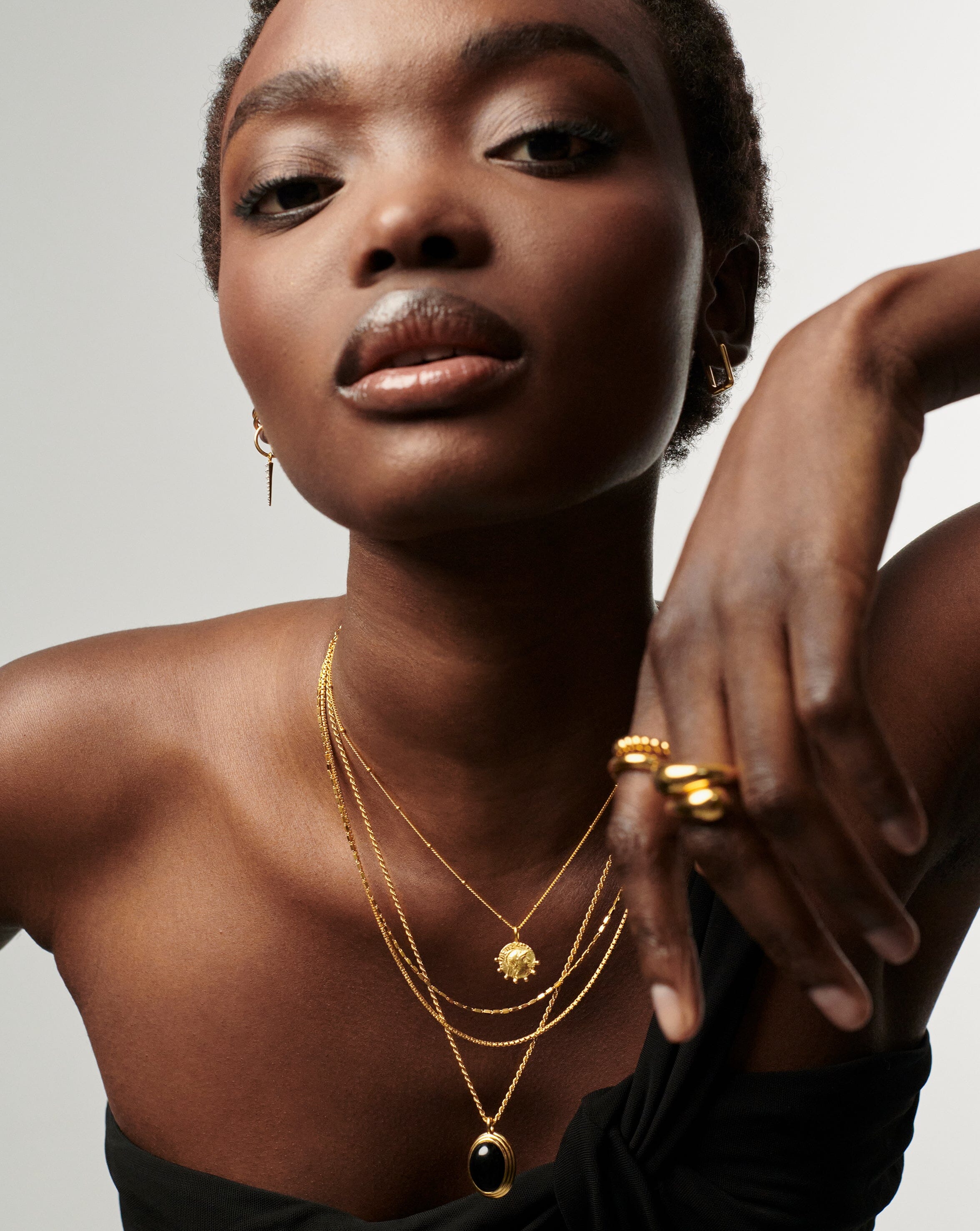 Lucy Williams Mini Beaded Coin Necklace - 18k Gold Vermeil Pendant for Women | Elegant Layering Jewelry, Perfect for Everyday Wear, Date Nights & Special Occasions