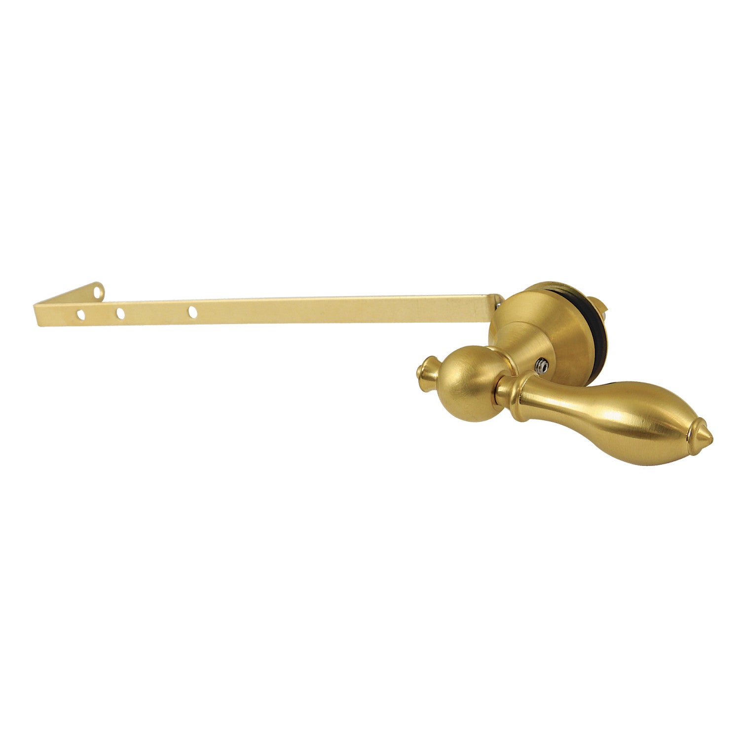 Universal Toilet Tank Lever - Front or Side Mount Brushed Brass KTACLD7 for Bathroom & Restroom Upgrade