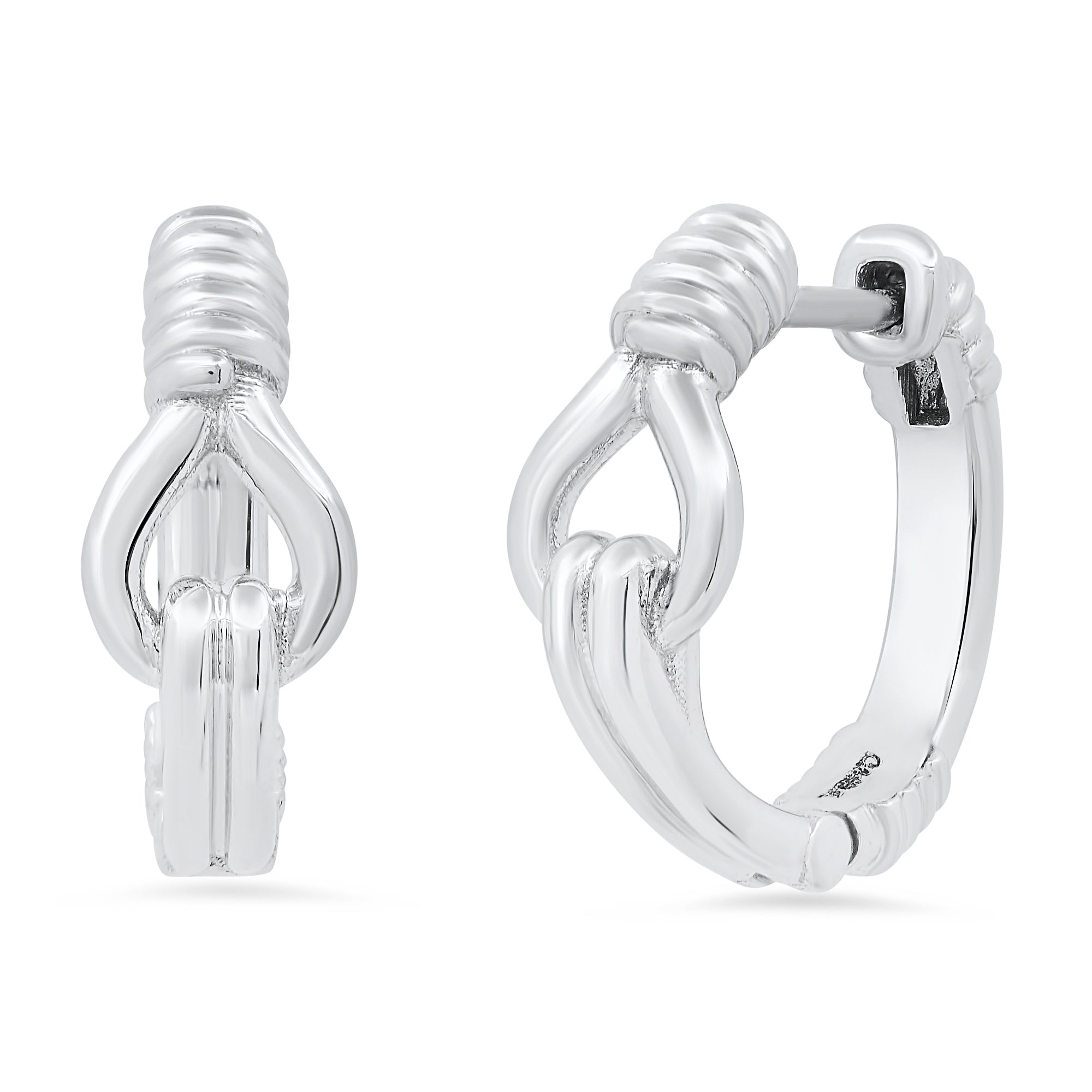 Toi et Moi Mini Hoop Earrings - Dainty Gold Plated Huggie Hoops for Women | Perfect for Everyday Wear, Date Nights & Gifts