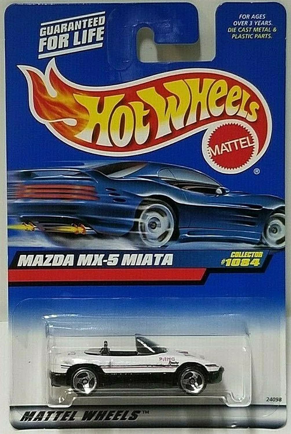 Hot Wheels #1084 Mazda MX-5 Miata Die-Cast Toy Car - 1:64 Scale Collectible Model for Kids & Adults - Perfect for Play, Display & Racing Scenes