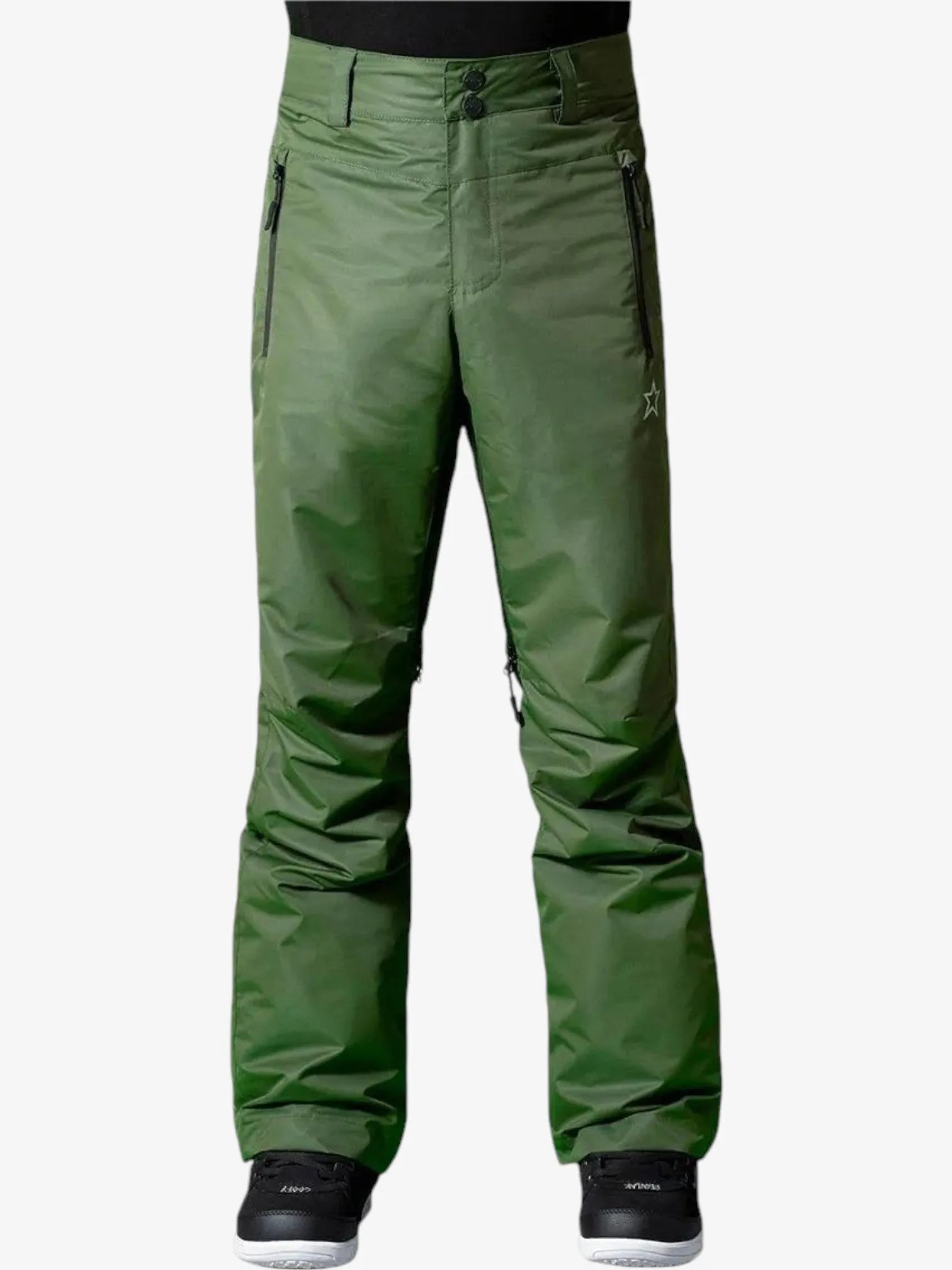 Alaska Snow Amancay 8k Green Waterproof Winter Pants - Insulated Snowboarding Ski Trousers for Men & Women - Perfect for Skiing, Hiking & Cold Weather Outdoor Activities