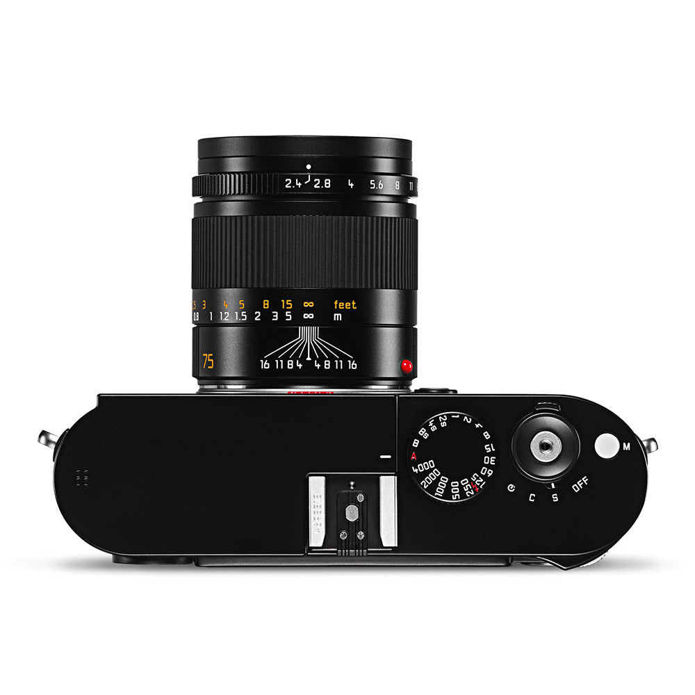 Leica Summarit M 75mm f/2.4 Lens - Black Anodized Finish for Portrait & Street Photography | Compatible with Leica M Mount Cameras