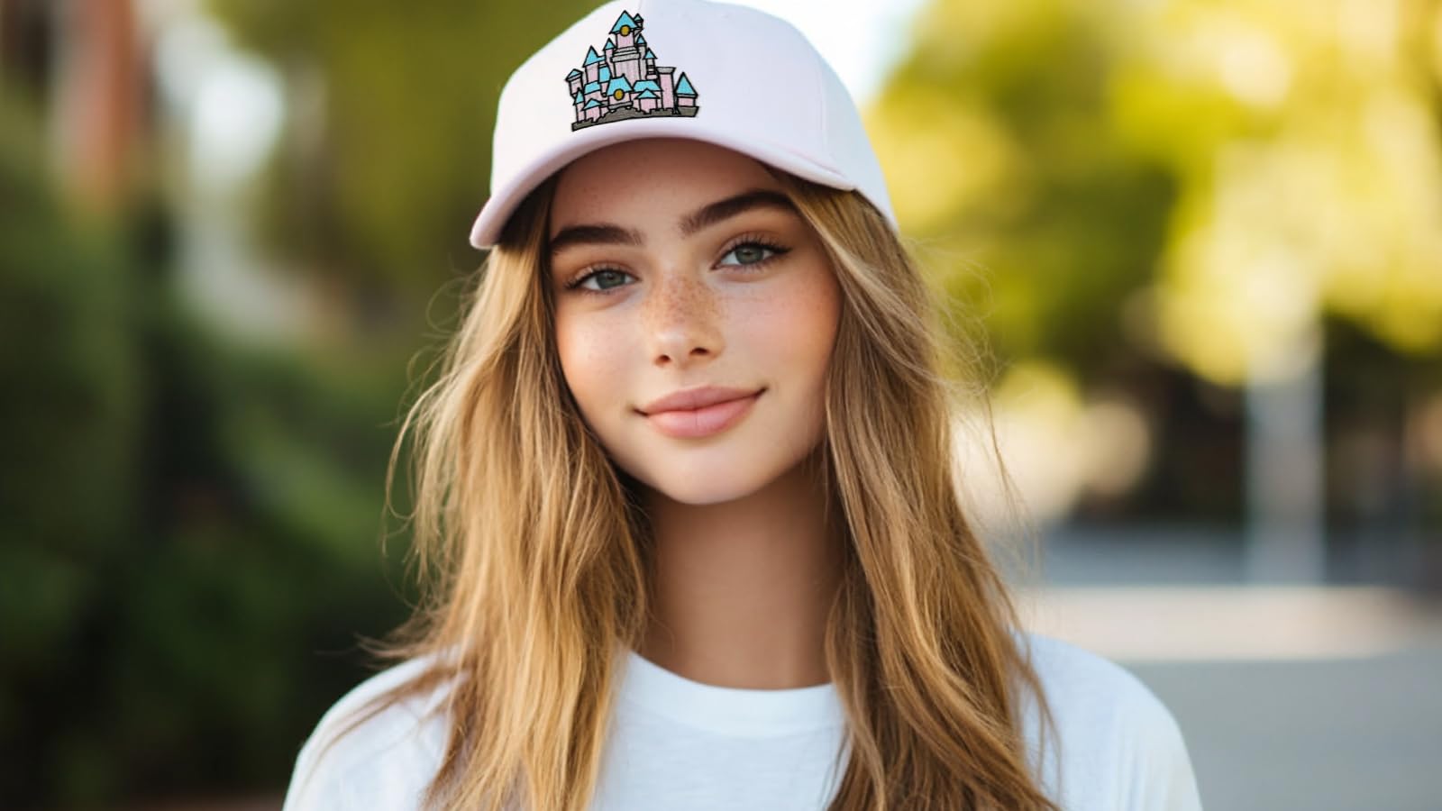 Pink Blue Silver Princess Castle Embroidered Iron-On Patch for Sewing Applique - Perfect for DIY Costumes, Backpacks & Kids Clothing Decorations