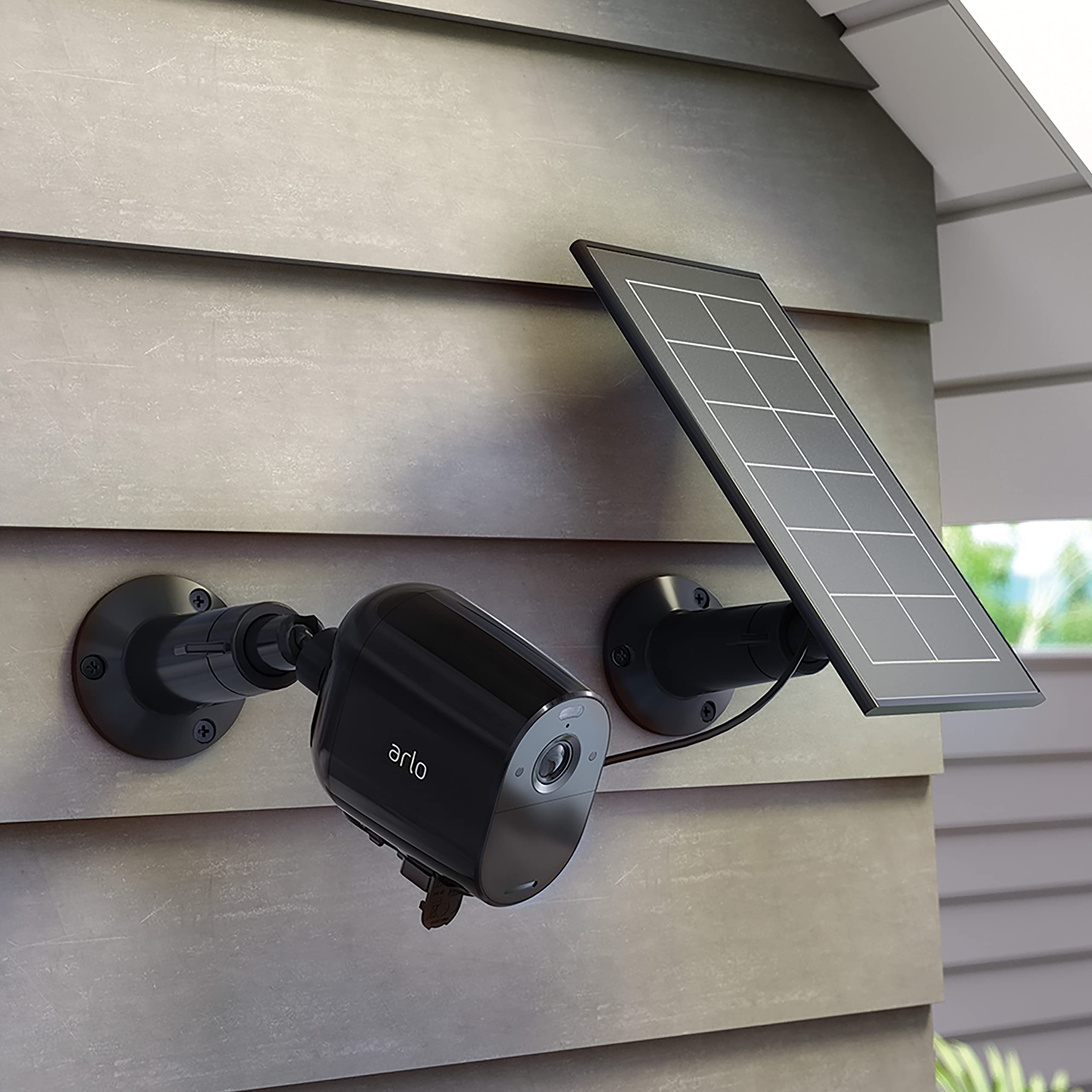 Arlo Essential Solar Panel Charger - Weatherproof Outdoor Charging for Arlo Essential & Essential XL Cameras | 8ft Cable | Adjustable Mount | VMA3600B | Perfect for Home Security & 24/7 Surveillance