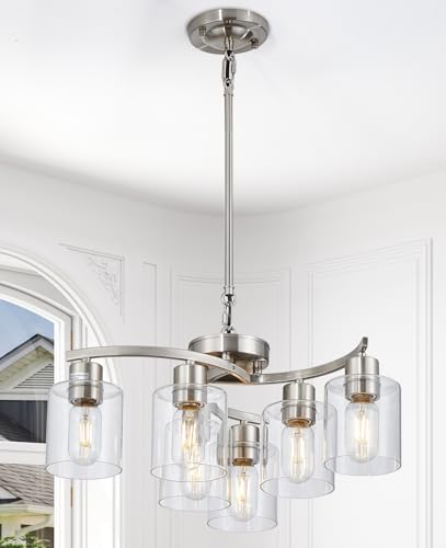 Brushed Nickel-6 Light