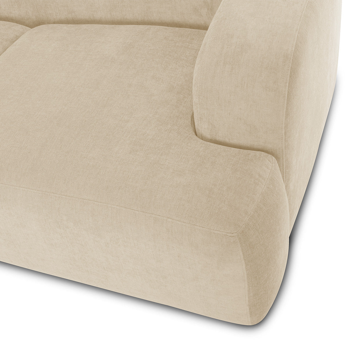 Brooklyn 3-Seater Sofa - Modern Fabric Couch for Living Room, Lounge & Family Room - Comfortable Sectional Sofa for Home Decor