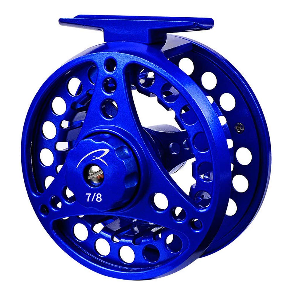 Premium Aluminum Alloy Fly Fishing Reel - Left/Right Hand Convertible for Ice & Freshwater Fishing - Sizes 3/4, 5/6, 7/8 - Blue, Red, Silver, Black - Perfect for Trout, Bass & Salmon Fishing in Rivers & Lakes
