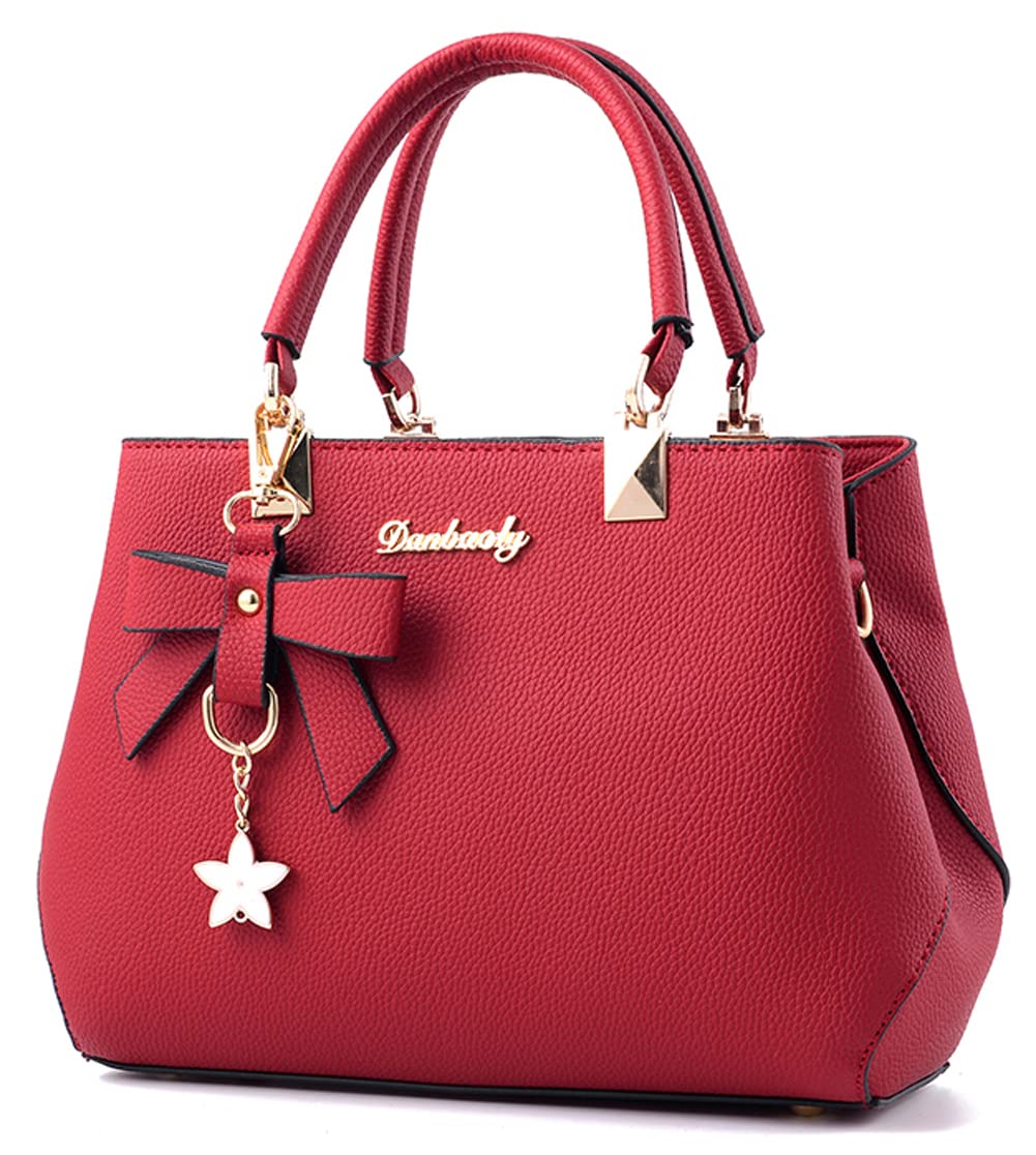 Dreubea Women's Leather Tote Shoulder Bag - Stylish Crossbody Purse for Work, Travel & Everyday Use