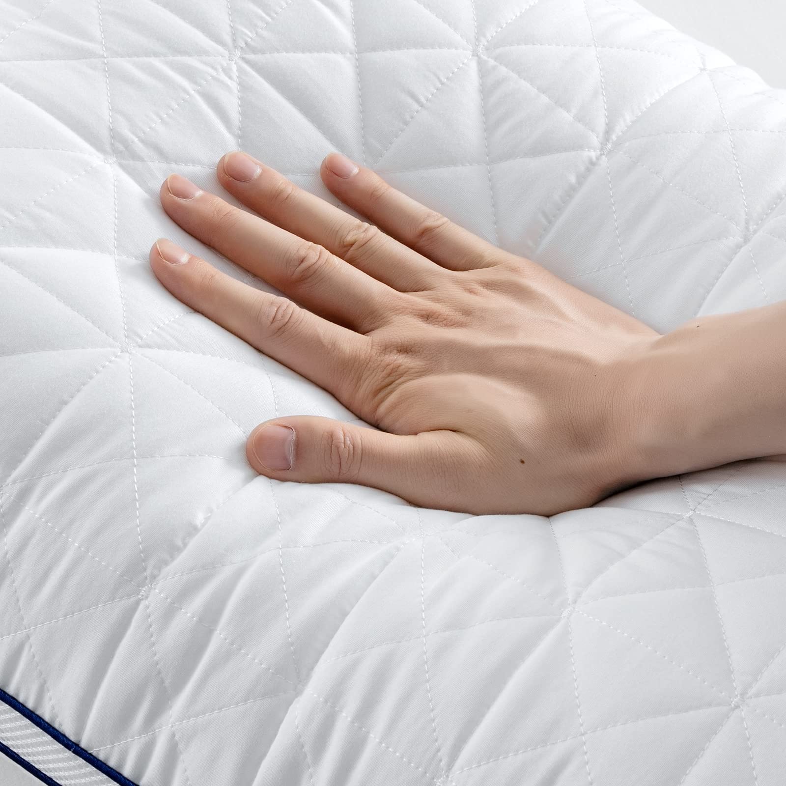 BedStory Queen Size Pillows 2 Pack - Hypoallergenic Down Alternative Pillows for Neck Pain Relief, Side, Back & Stomach Sleepers | Hotel Quality Bed Pillows for Ultimate Comfort | Perfect for Home, Office & Travel Use