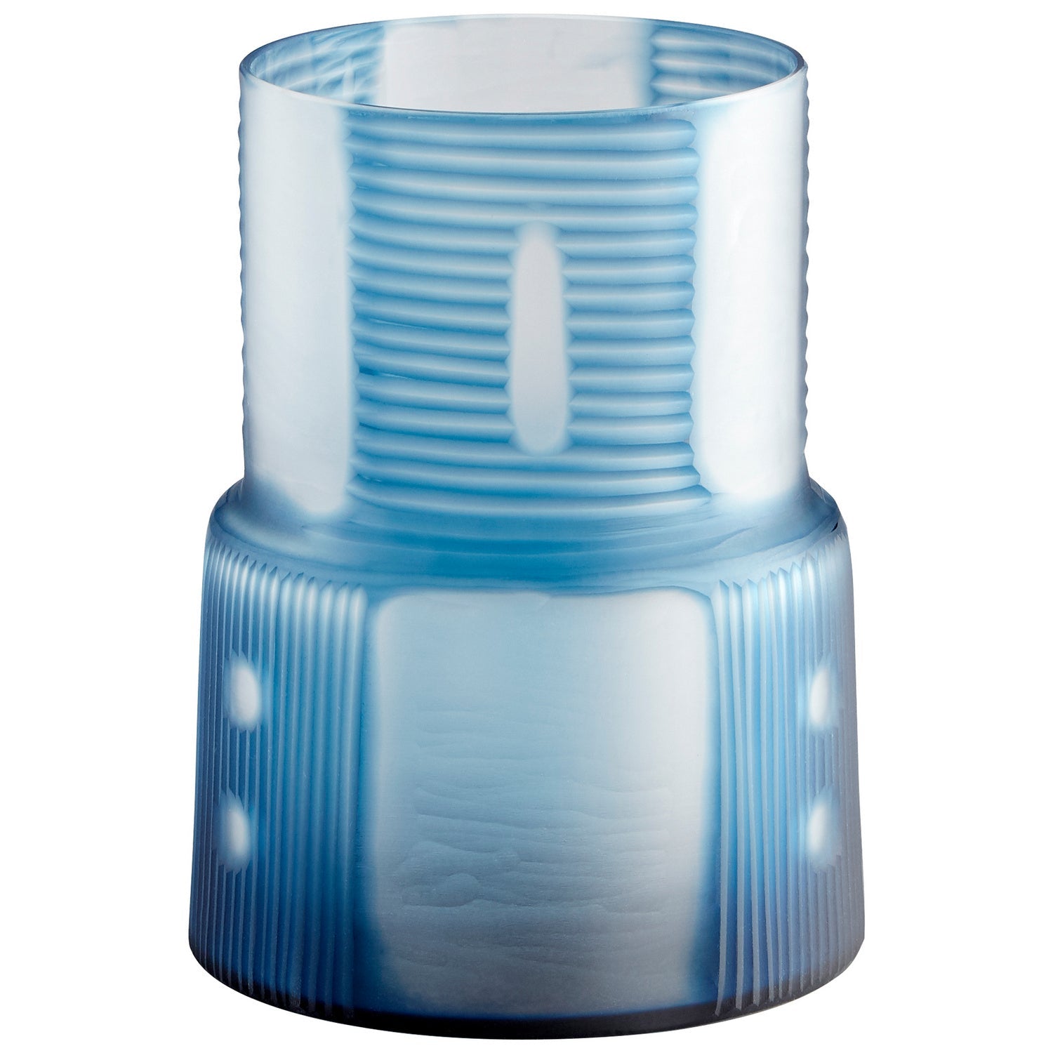 Cyan Design 11099 Olmsted Vase - Small Blue Ceramic Vase for Home Decor, Wedding Centerpiece, Table Decor, Gift Idea