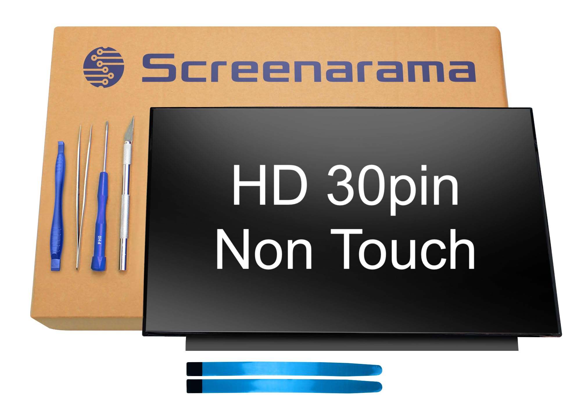 SCREENARAMA ASUS VivoBook X515E/X515J/X515M/X515MA LCD Screen Replacement (HD 1366x768 30pin) with Installation Tools & Tape - Perfect for DIY Laptop Display Repair or Upgrade